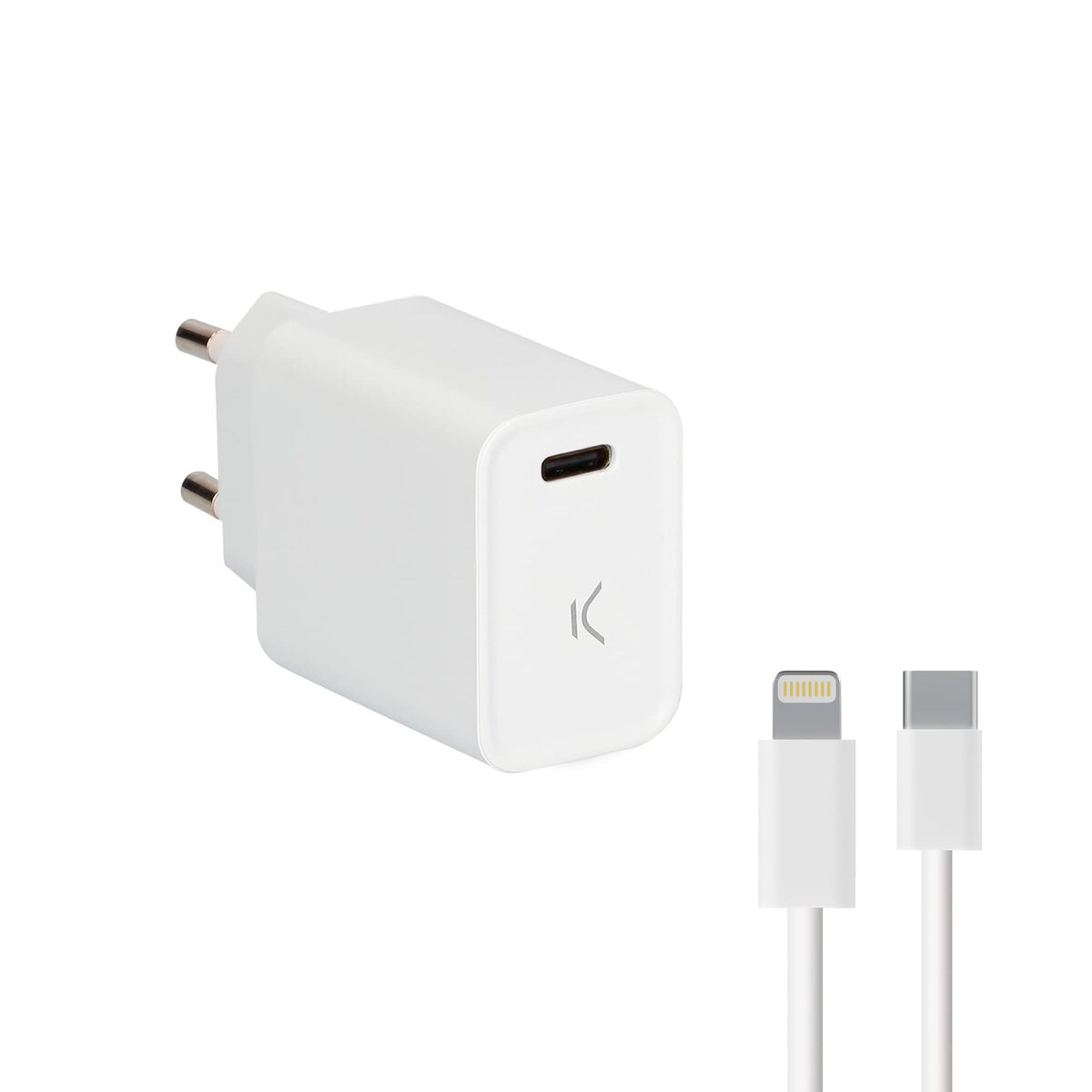 Usb Charger Iphone KSIX Apple-compatible White-6