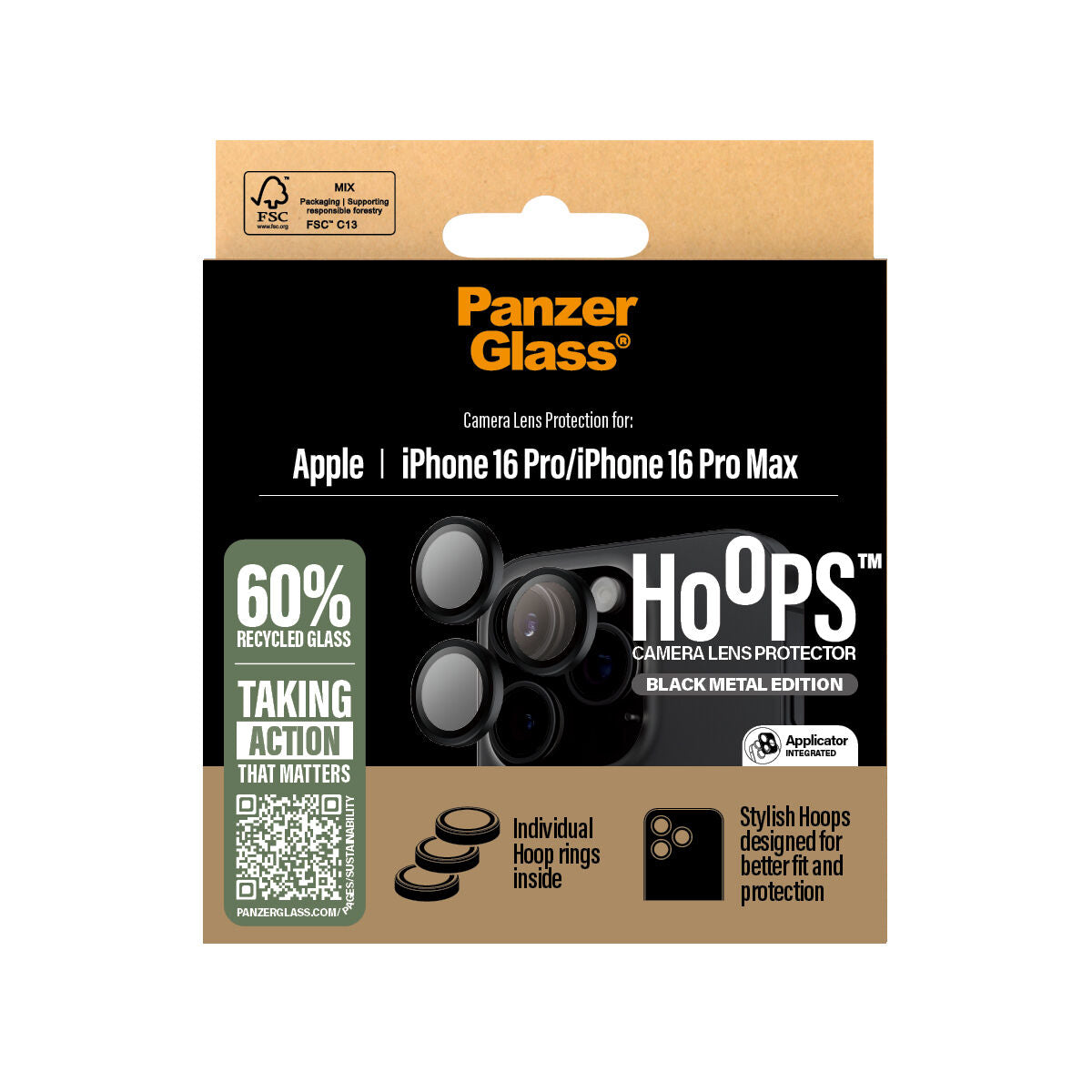 Mobile Screen Protector Panzer Glass iPhone 16 PMACCS Apple-1