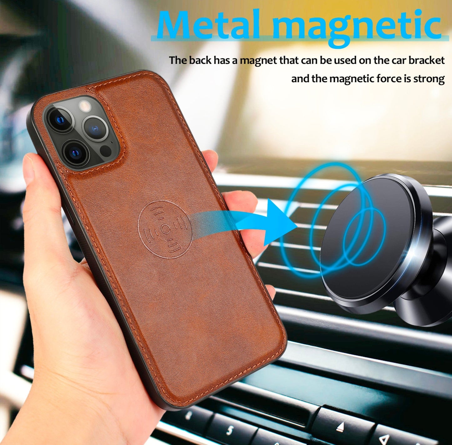 iPhone 14 Anacotte leather phone case magsafe model-2
