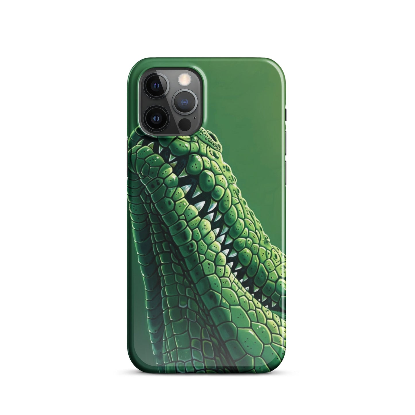 Green Crocodile Phone case for iPhone-10