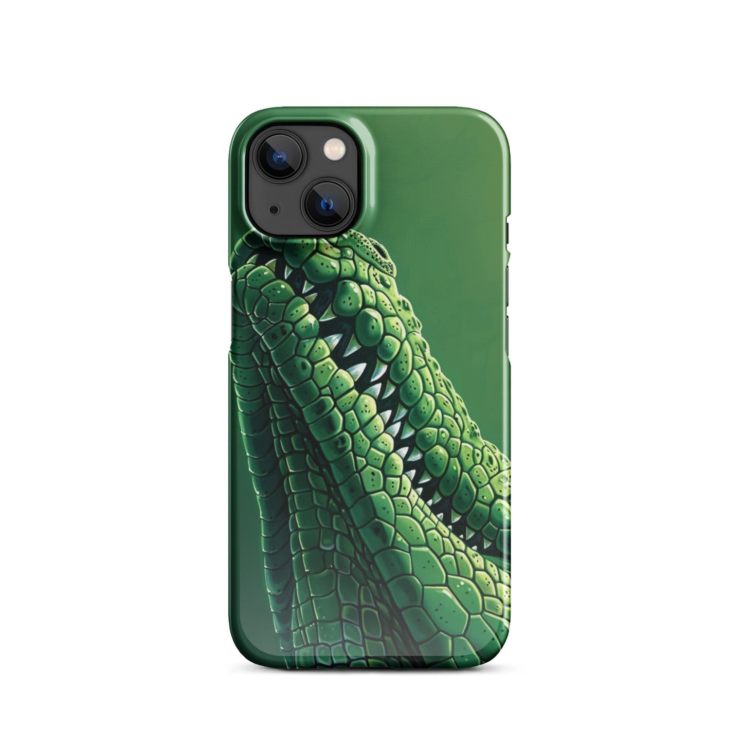 Green Crocodile Phone case for iPhone-16