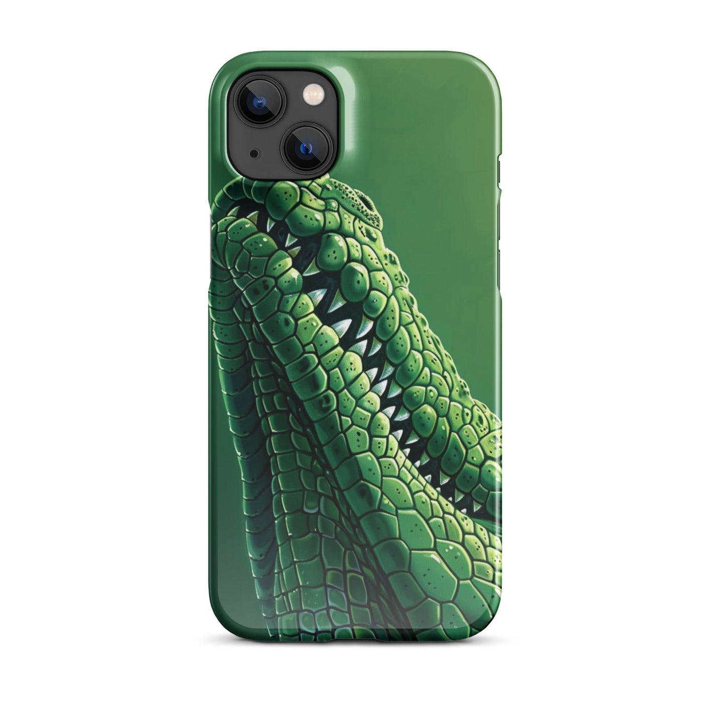 Green Crocodile Phone case for iPhone-24