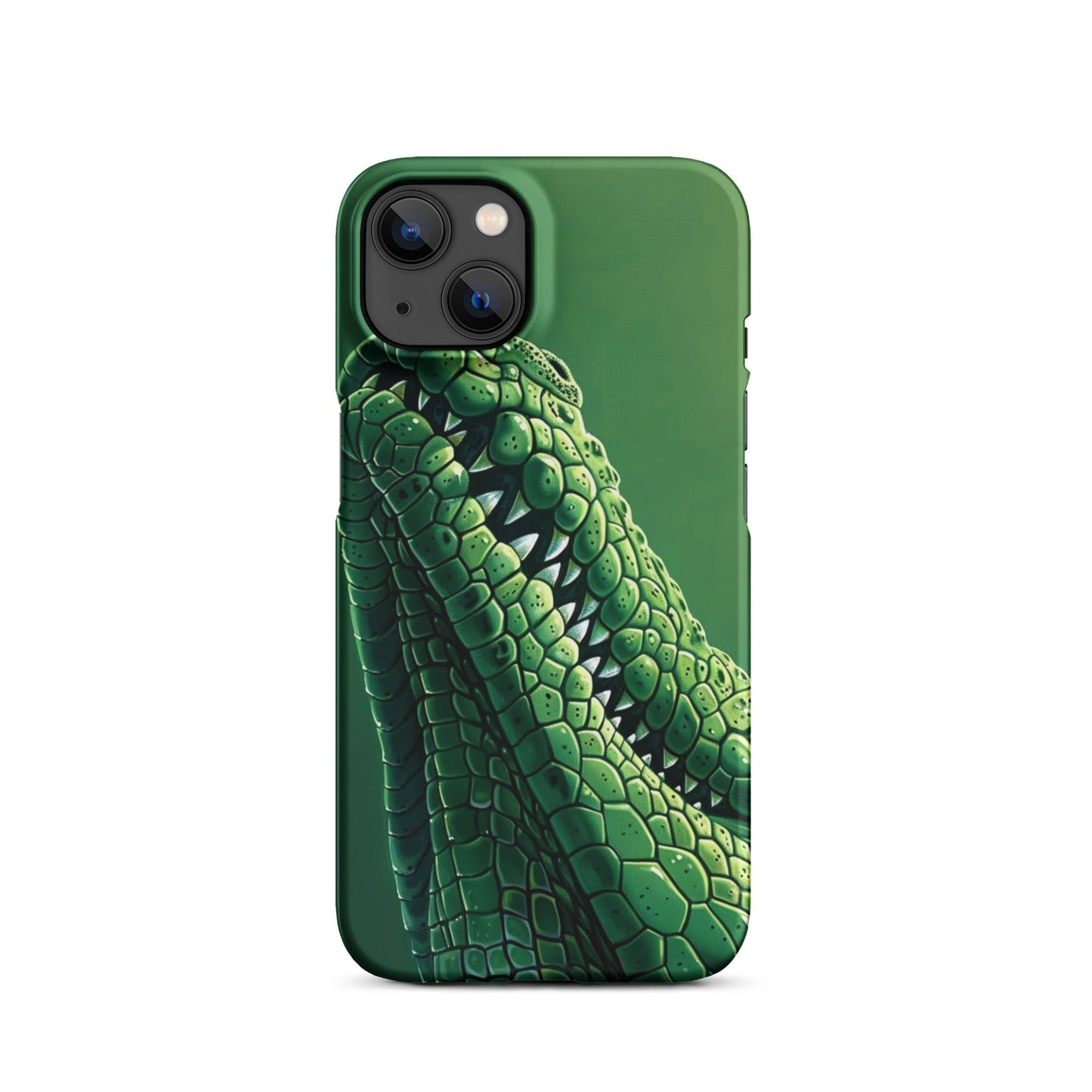 Green Crocodile Phone case for iPhone-17