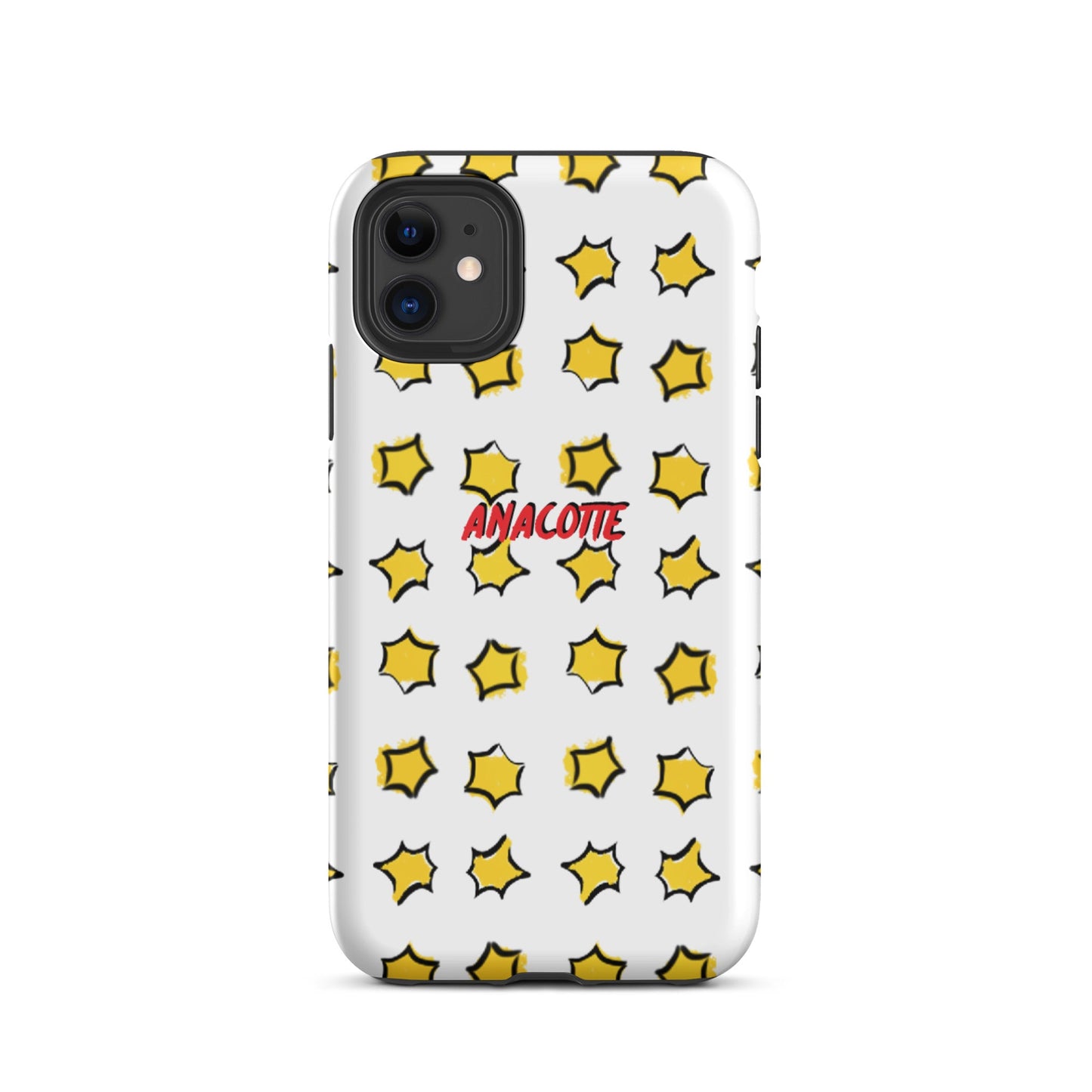 iPhone 14, 13, 12, 11 Christmas Theme iPhone Cases Star White Anacotte-3