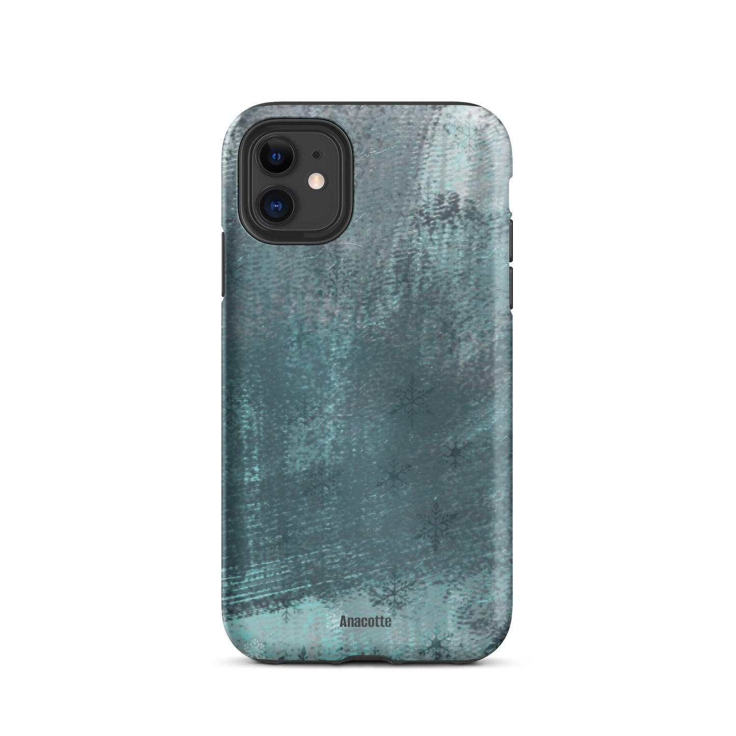 iPhone 14, 13, 12, 11 Christmas Theme iPhone Cases Snow Green Anacotte-2