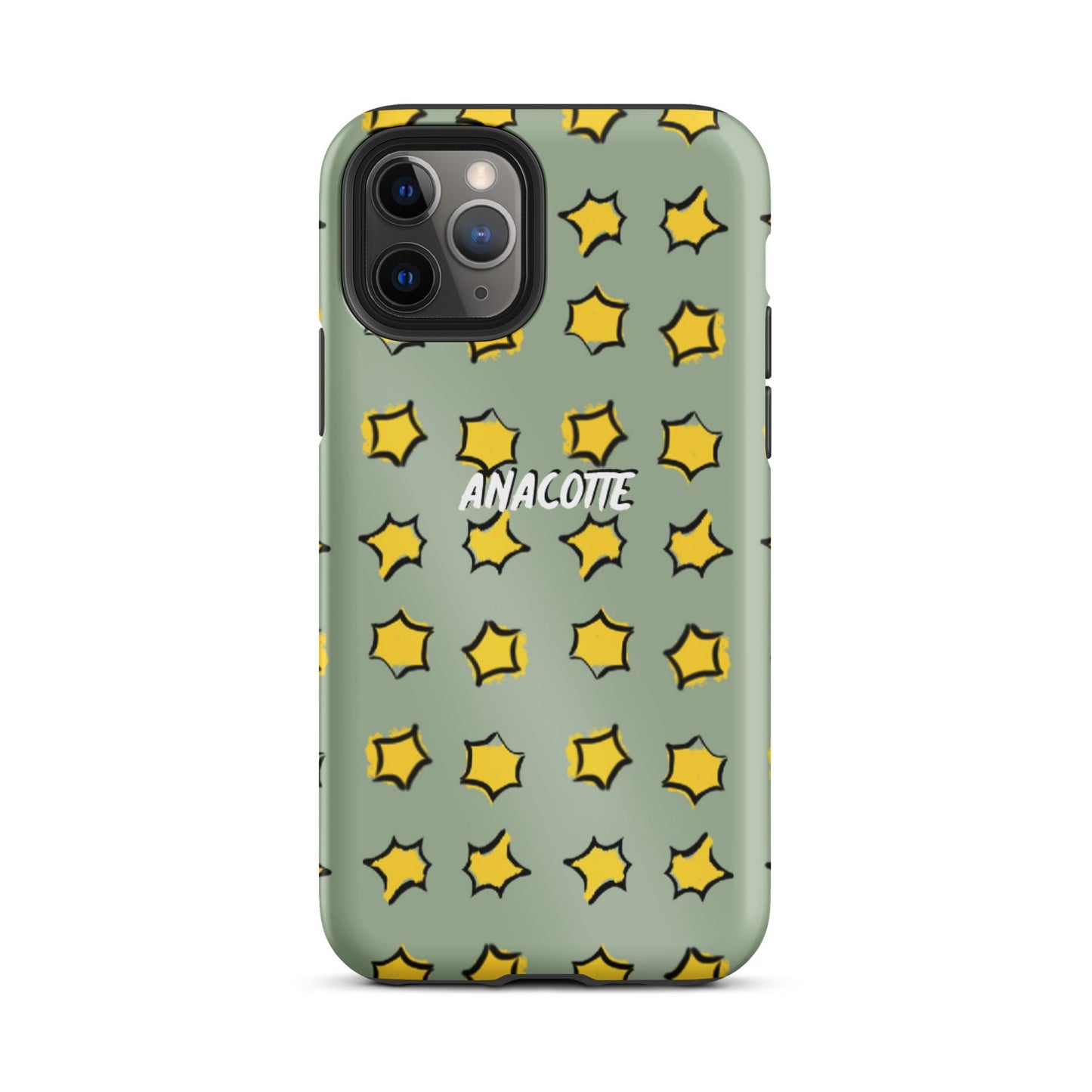 iPhone 14, 13, 12, 11 Christmas Theme iPhone Cases Star Green Anacotte-4