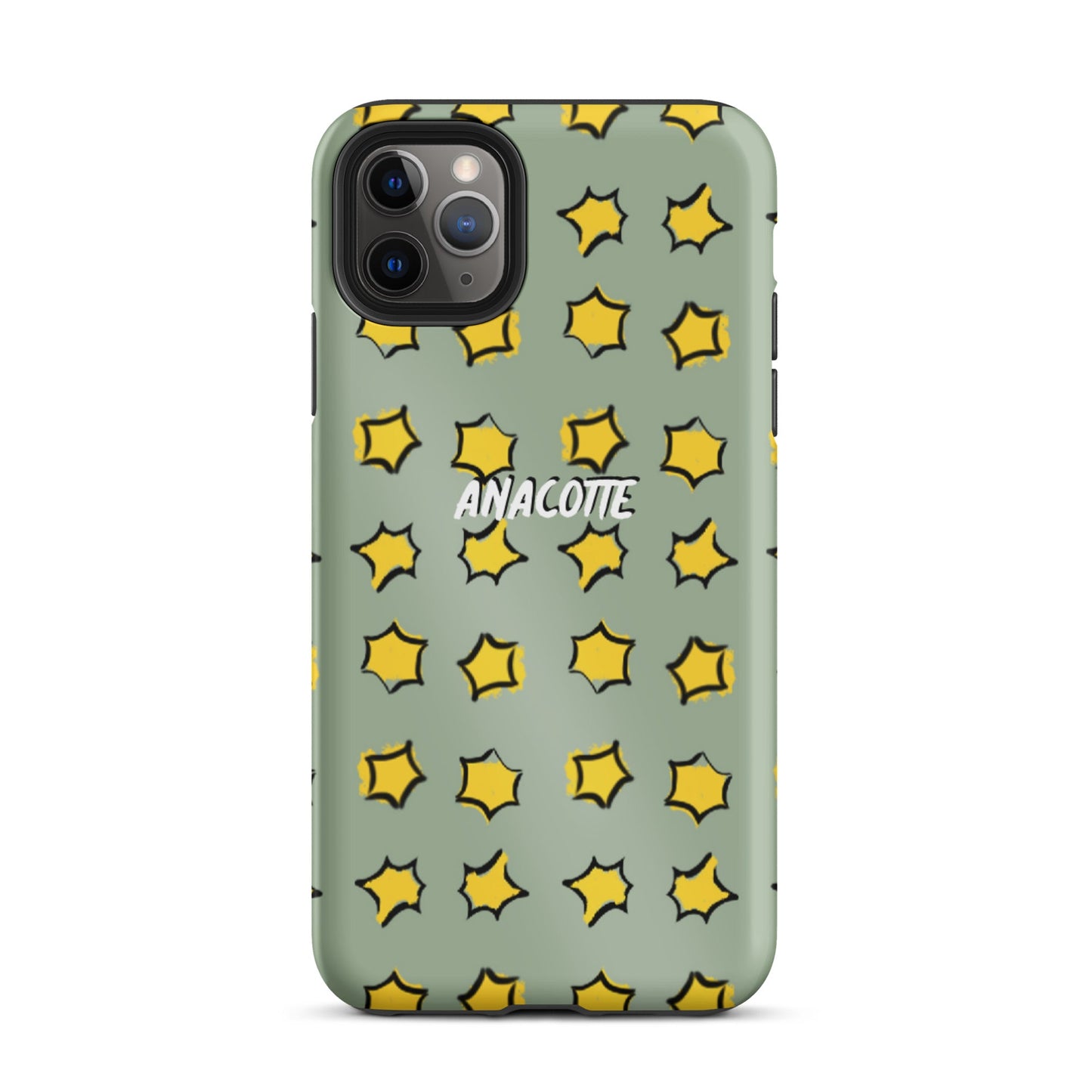 iPhone 14, 13, 12, 11 Christmas Theme iPhone Cases Star Green Anacotte-6