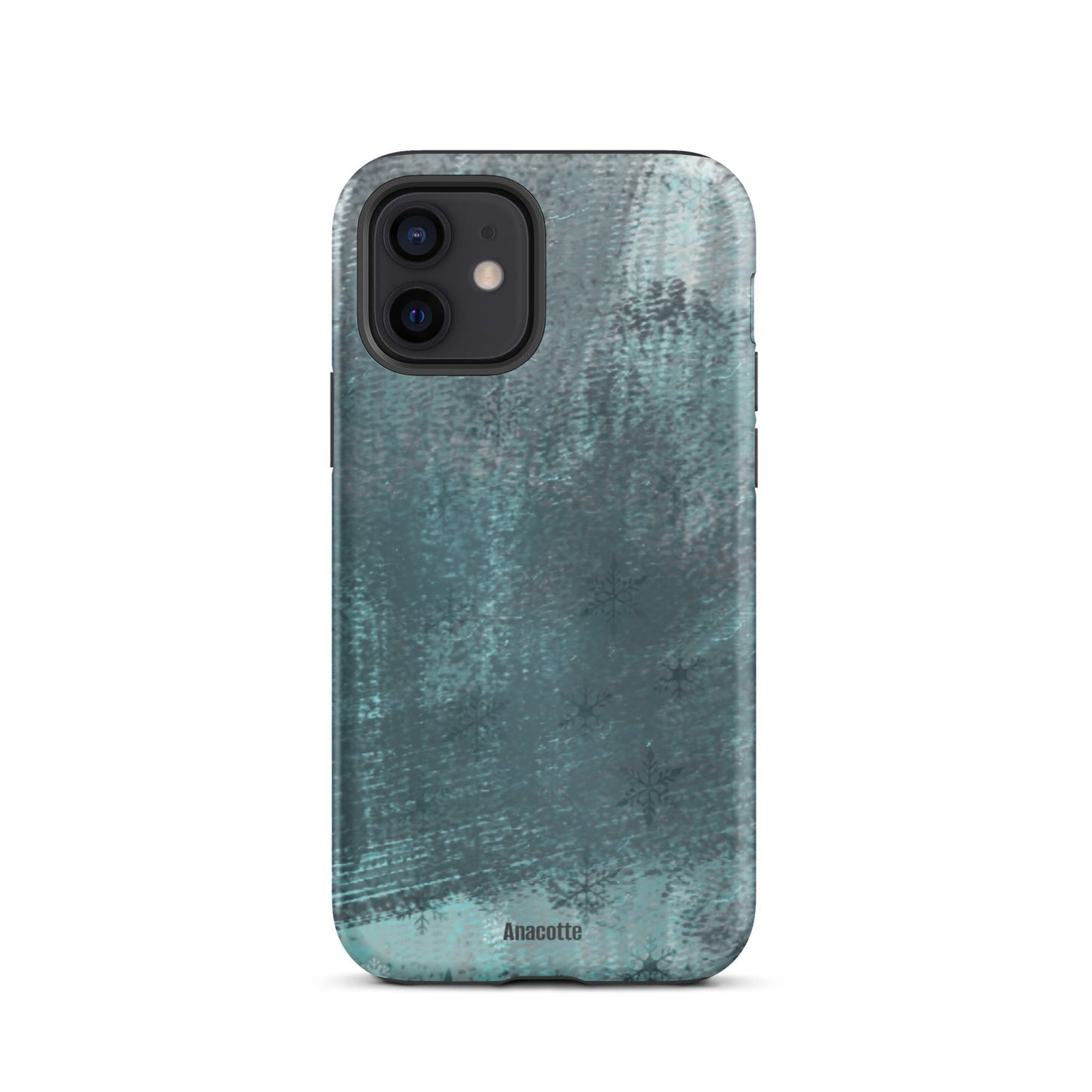 iPhone 14, 13, 12, 11 Christmas Theme iPhone Cases Snow Green Anacotte-13