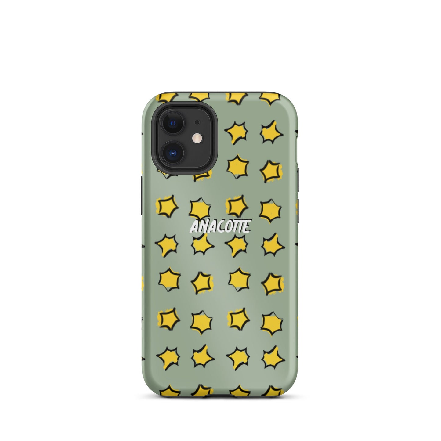 iPhone 14, 13, 12, 11 Christmas Theme iPhone Cases Star Green Anacotte-15