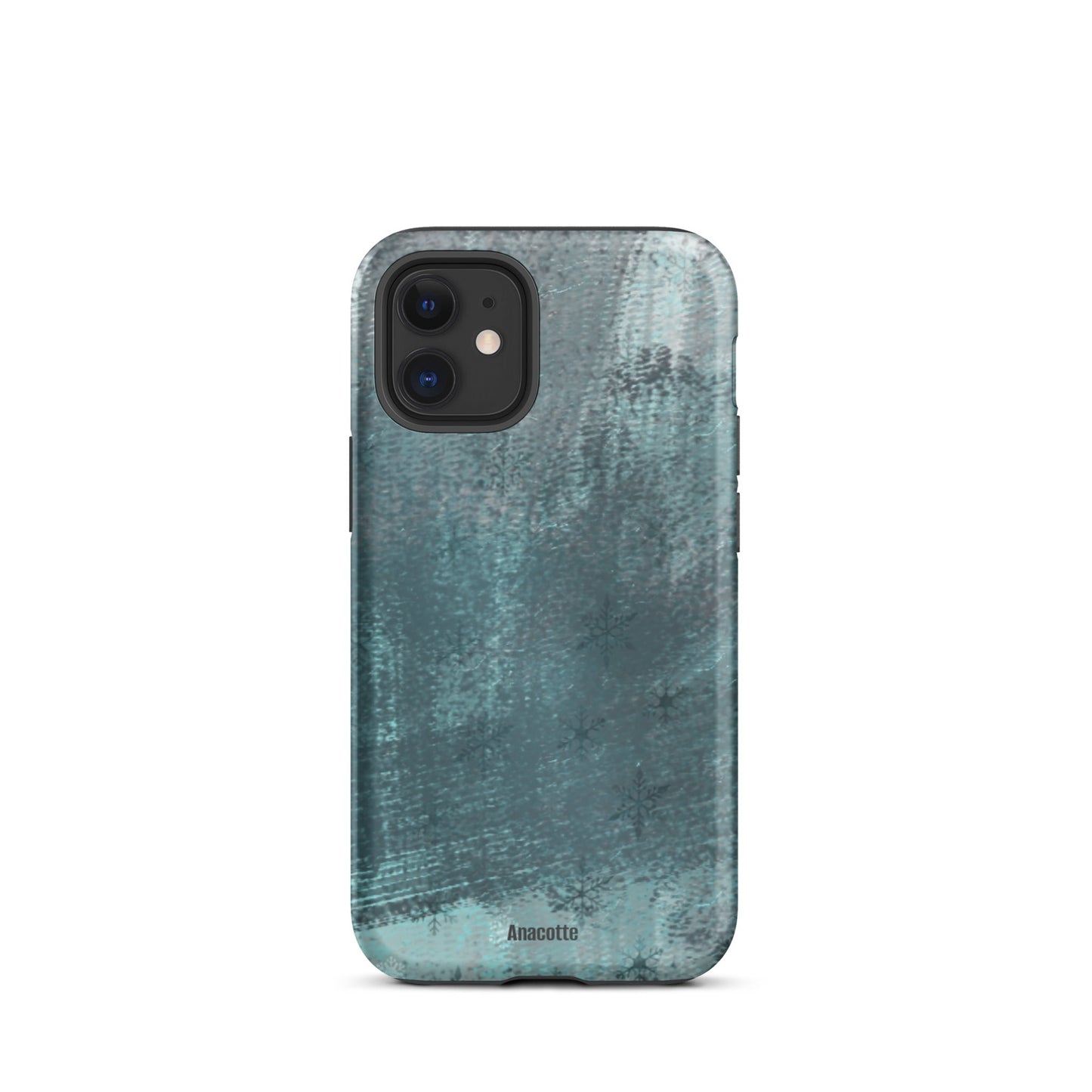 iPhone 14, 13, 12, 11 Christmas Theme iPhone Cases Snow Green Anacotte-14