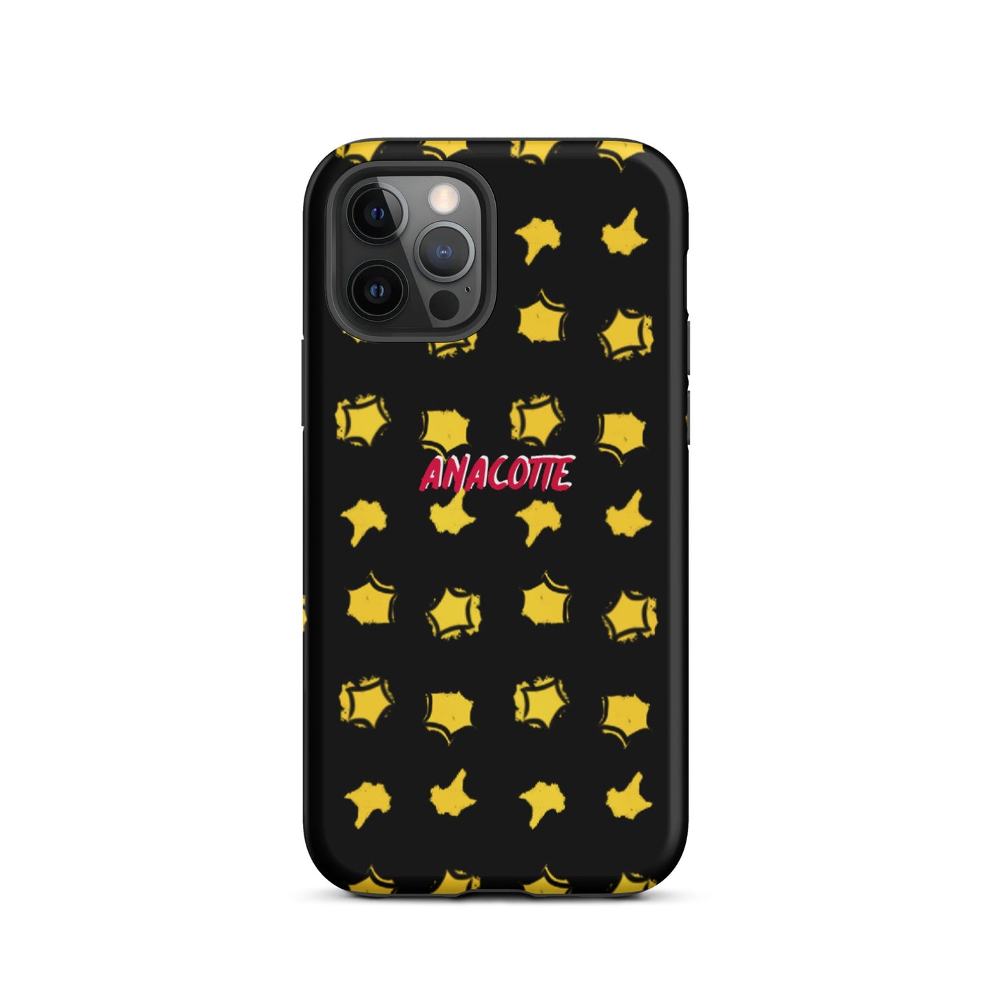 iPhone 14, 13, 12, 11 Christmas Theme iPhone Cases Star Black Anacotte-5