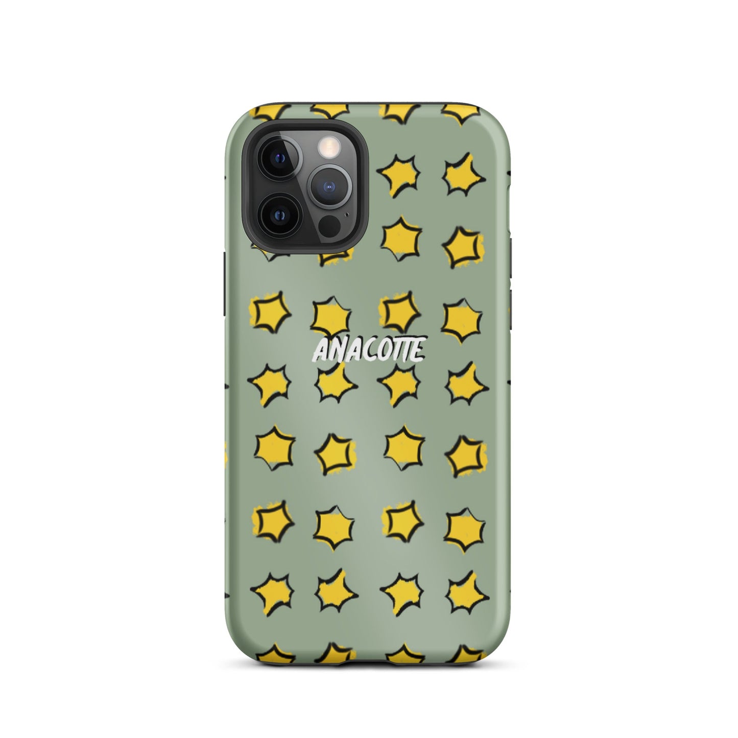 iPhone 14, 13, 12, 11 Christmas Theme iPhone Cases Star Green Anacotte-9