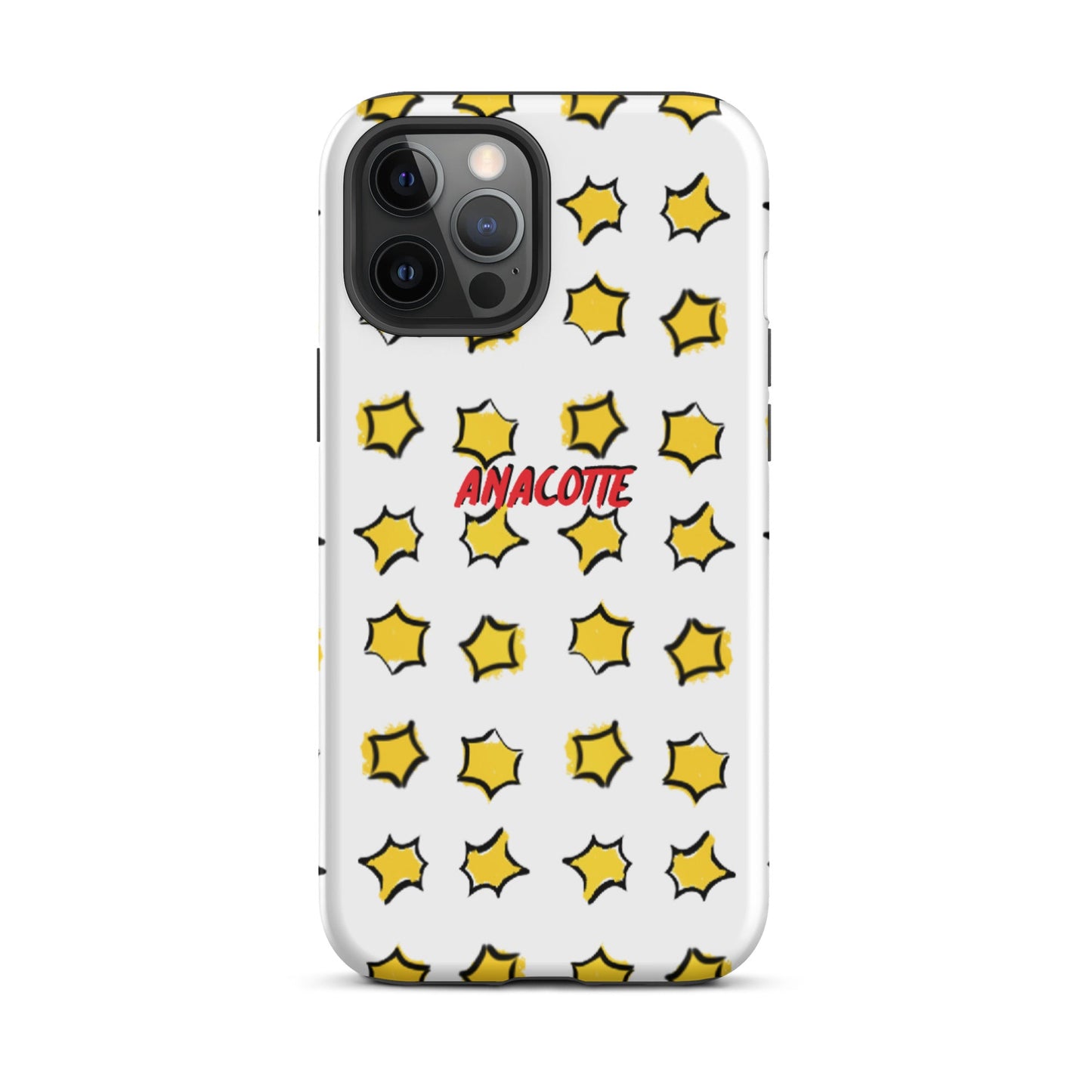 iPhone 14, 13, 12, 11 Christmas Theme iPhone Cases Star White Anacotte-10