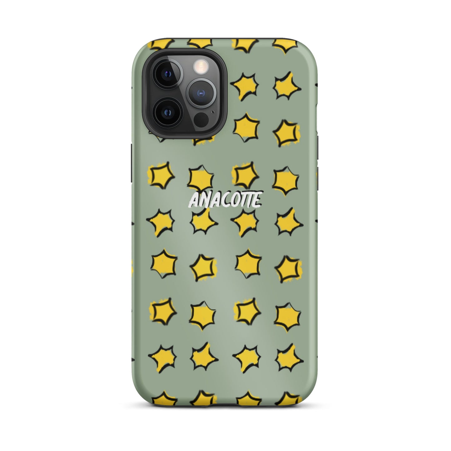 iPhone 14, 13, 12, 11 Christmas Theme iPhone Cases Star Green Anacotte-10
