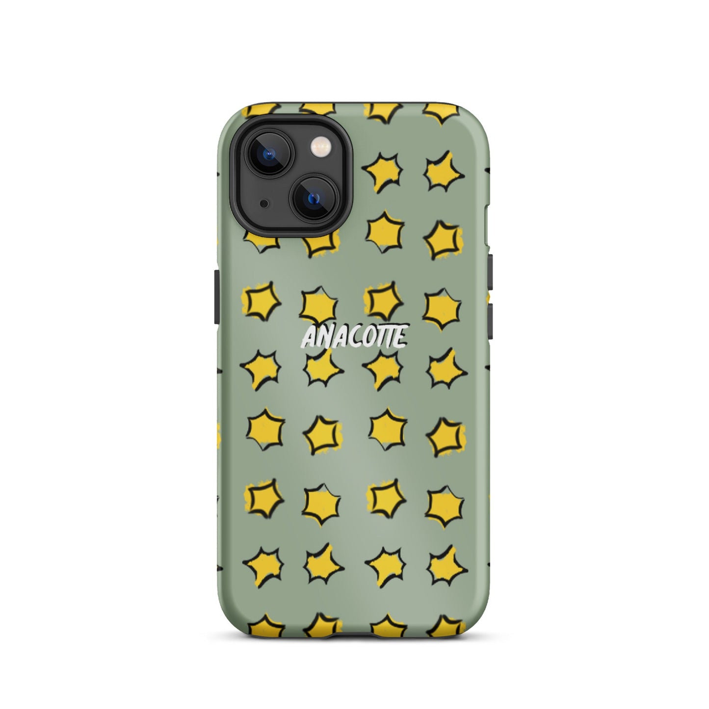 iPhone 14, 13, 12, 11 Christmas Theme iPhone Cases Star Green Anacotte-22
