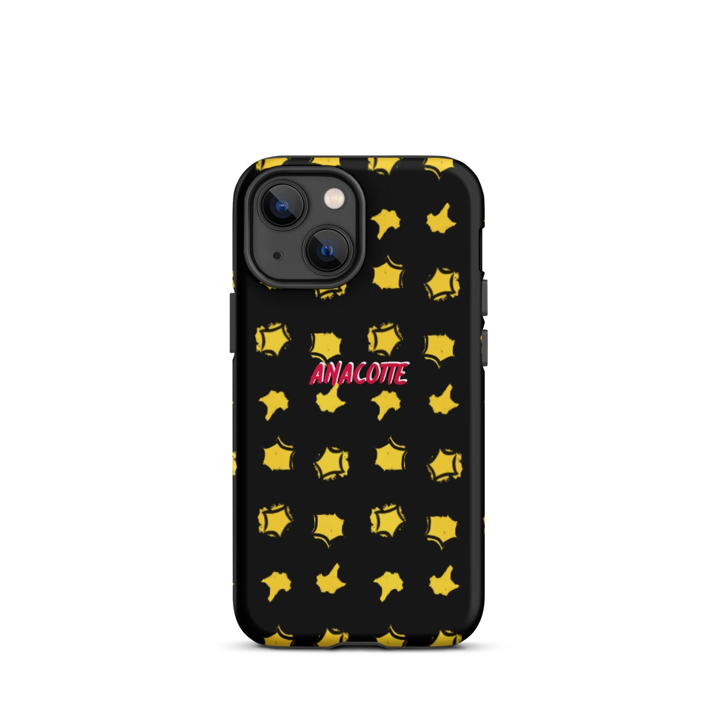 iPhone 14, 13, 12, 11 Christmas Theme iPhone Cases Star Black Anacotte-11