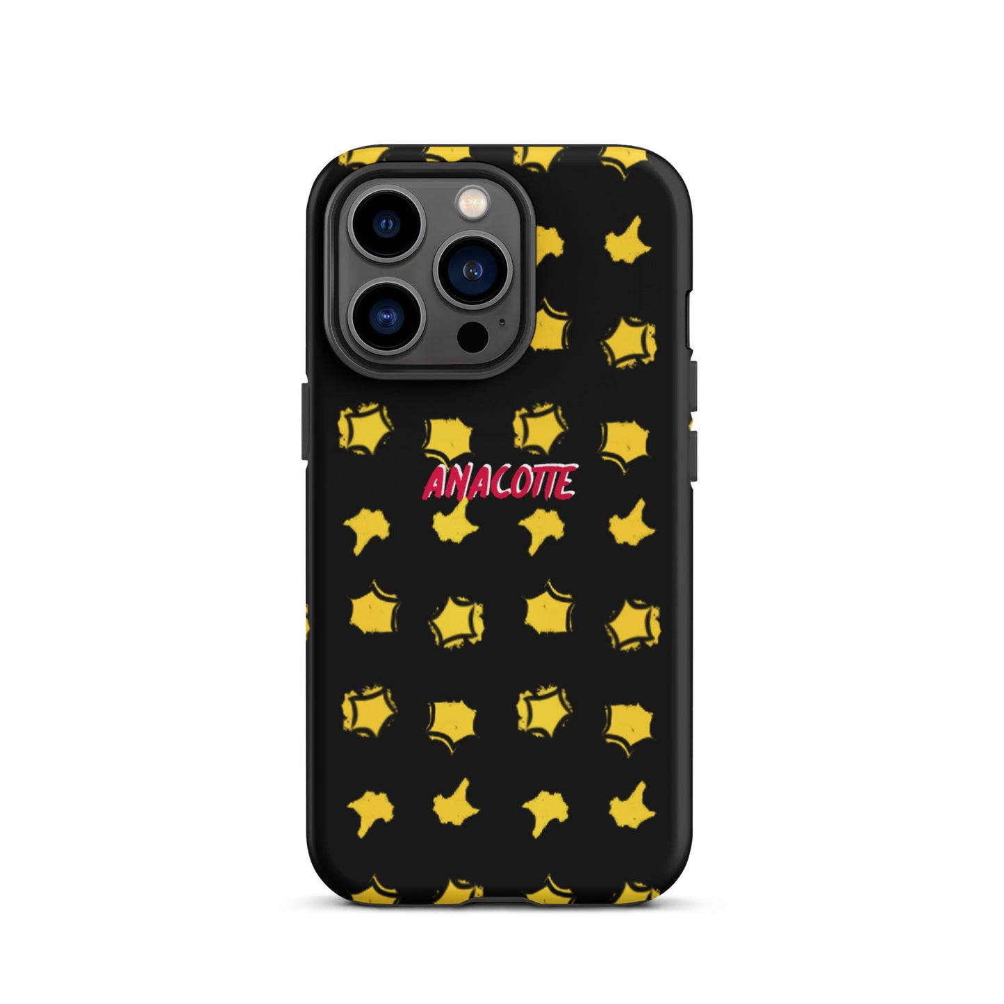 iPhone 14, 13, 12, 11 Christmas Theme iPhone Cases Star Black Anacotte-8