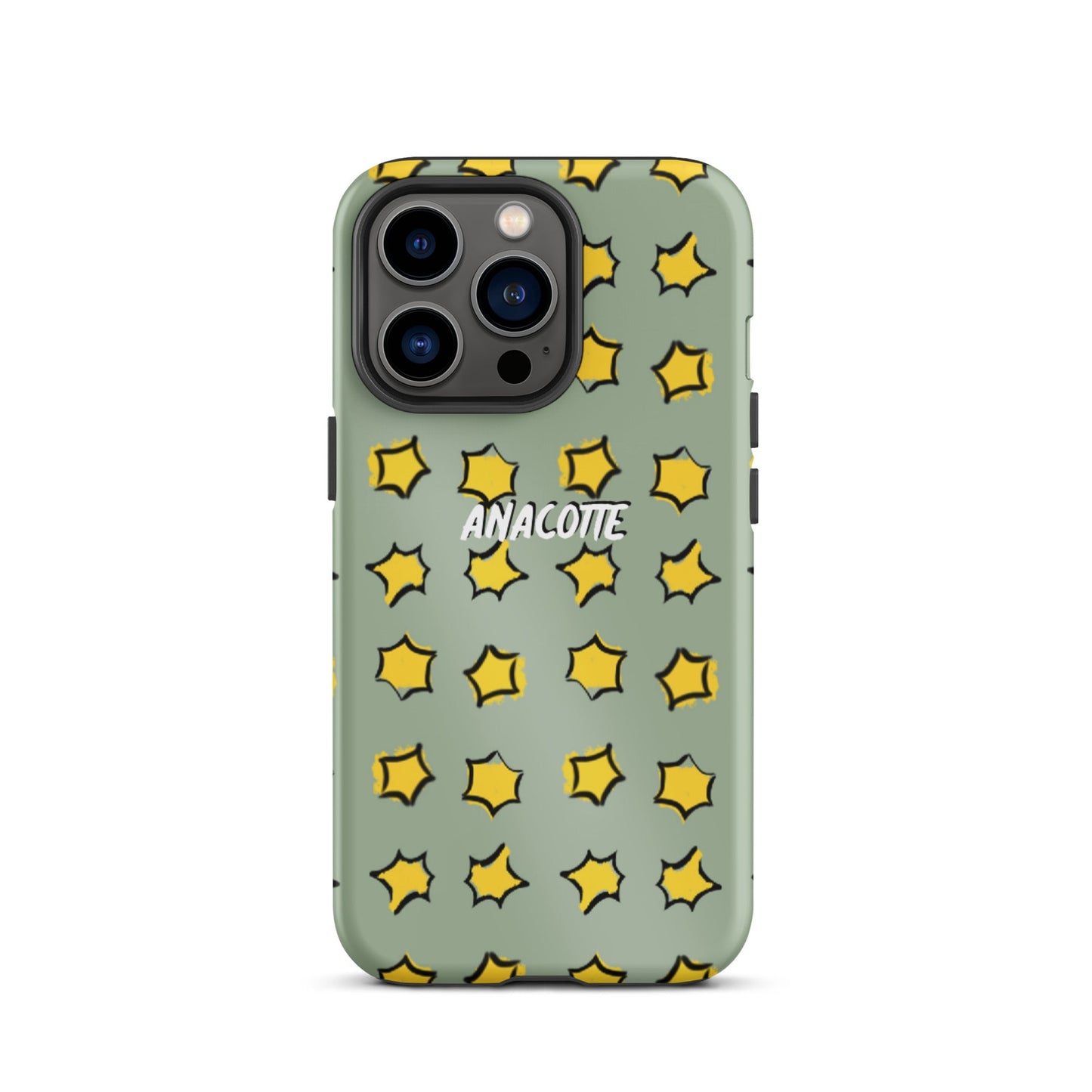 iPhone 14, 13, 12, 11 Christmas Theme iPhone Cases Star Green Anacotte-17