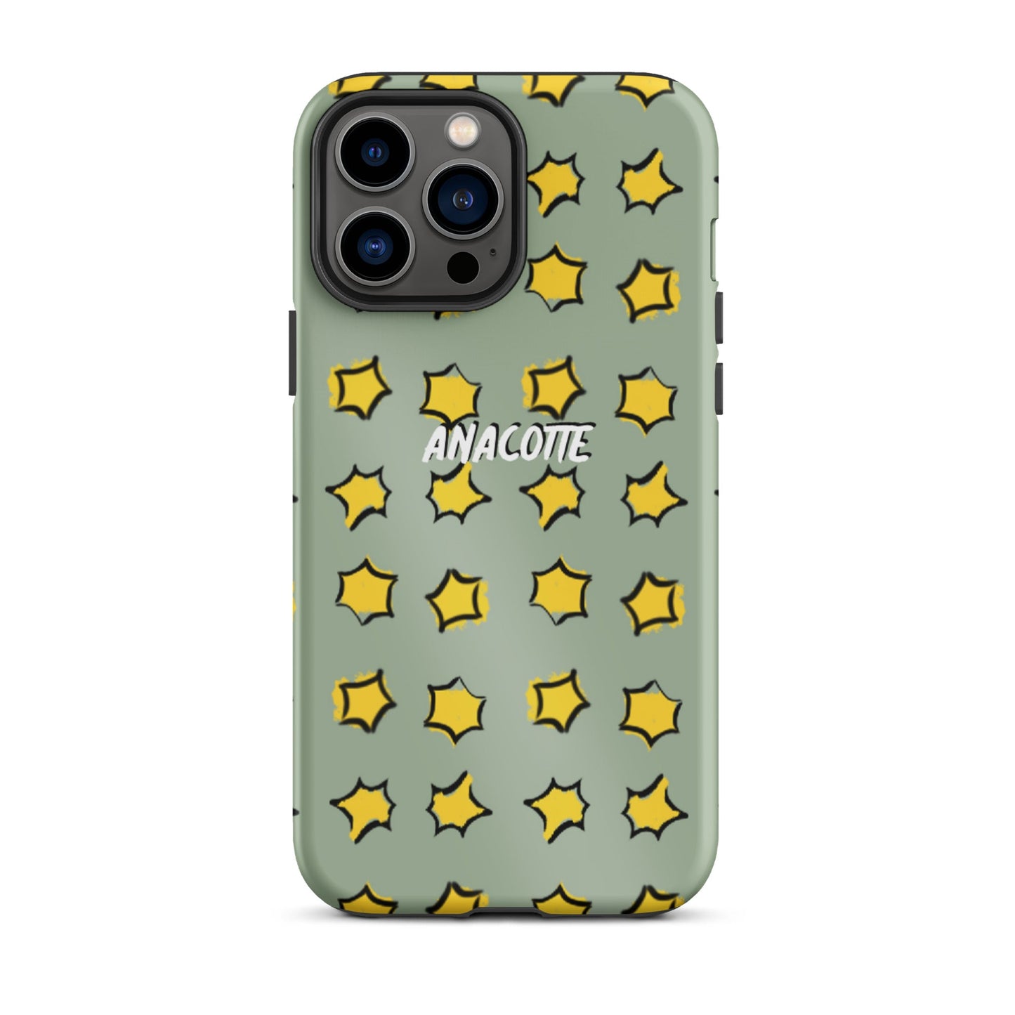 iPhone 14, 13, 12, 11 Christmas Theme iPhone Cases Star Green Anacotte-19