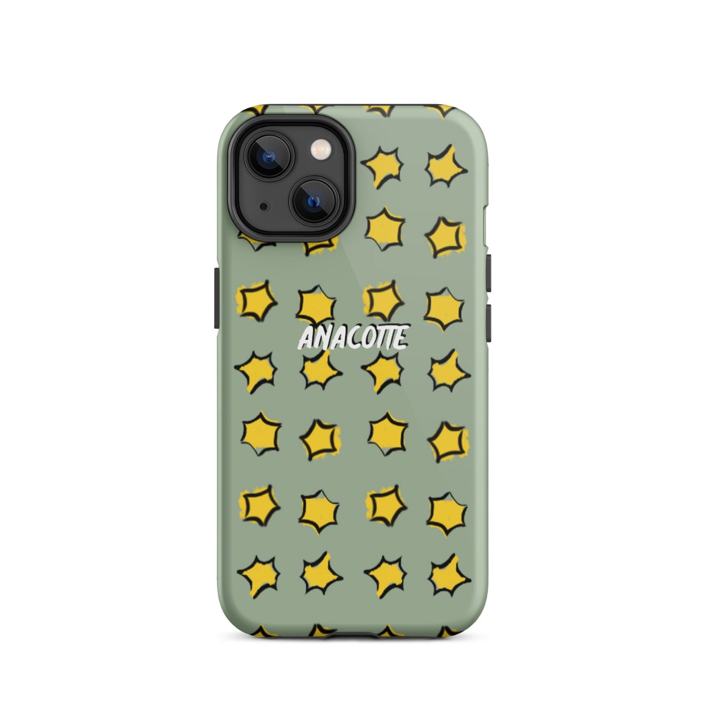 iPhone 14, 13, 12, 11 Christmas Theme iPhone Cases Star Green Anacotte-25