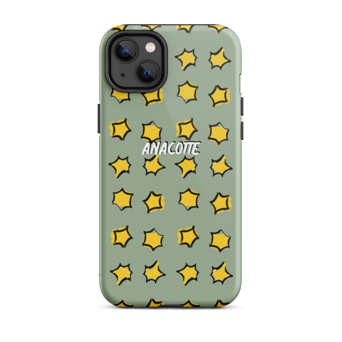 iPhone 14, 13, 12, 11 Christmas Theme iPhone Cases Star Green Anacotte-27