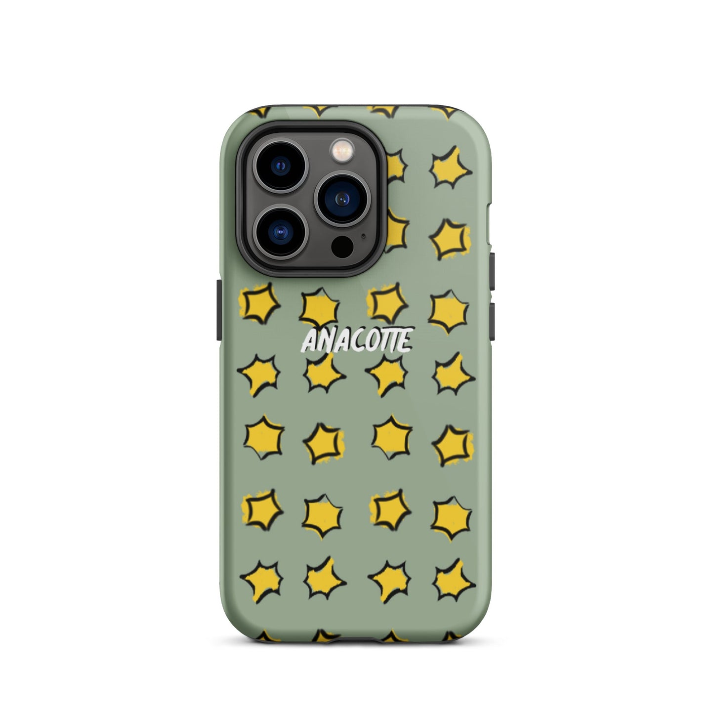 iPhone 14, 13, 12, 11 Christmas Theme iPhone Cases Star Green Anacotte-29