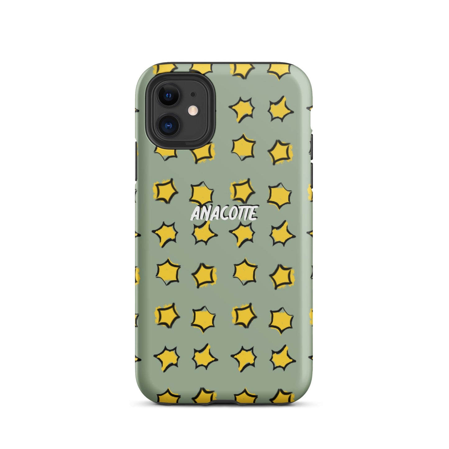 iPhone 14, 13, 12, 11 Christmas Theme iPhone Cases Star Green Anacotte-8