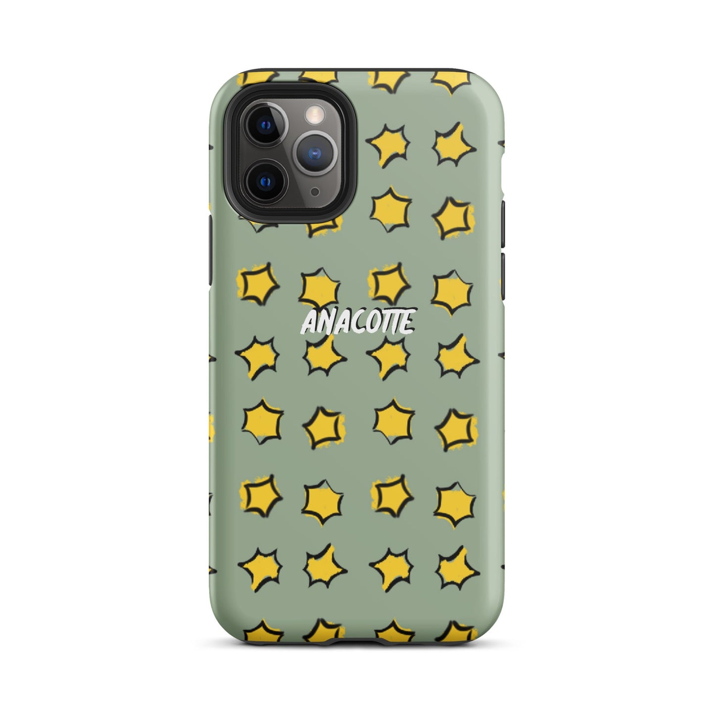 iPhone 14, 13, 12, 11 Christmas Theme iPhone Cases Star Green Anacotte-5