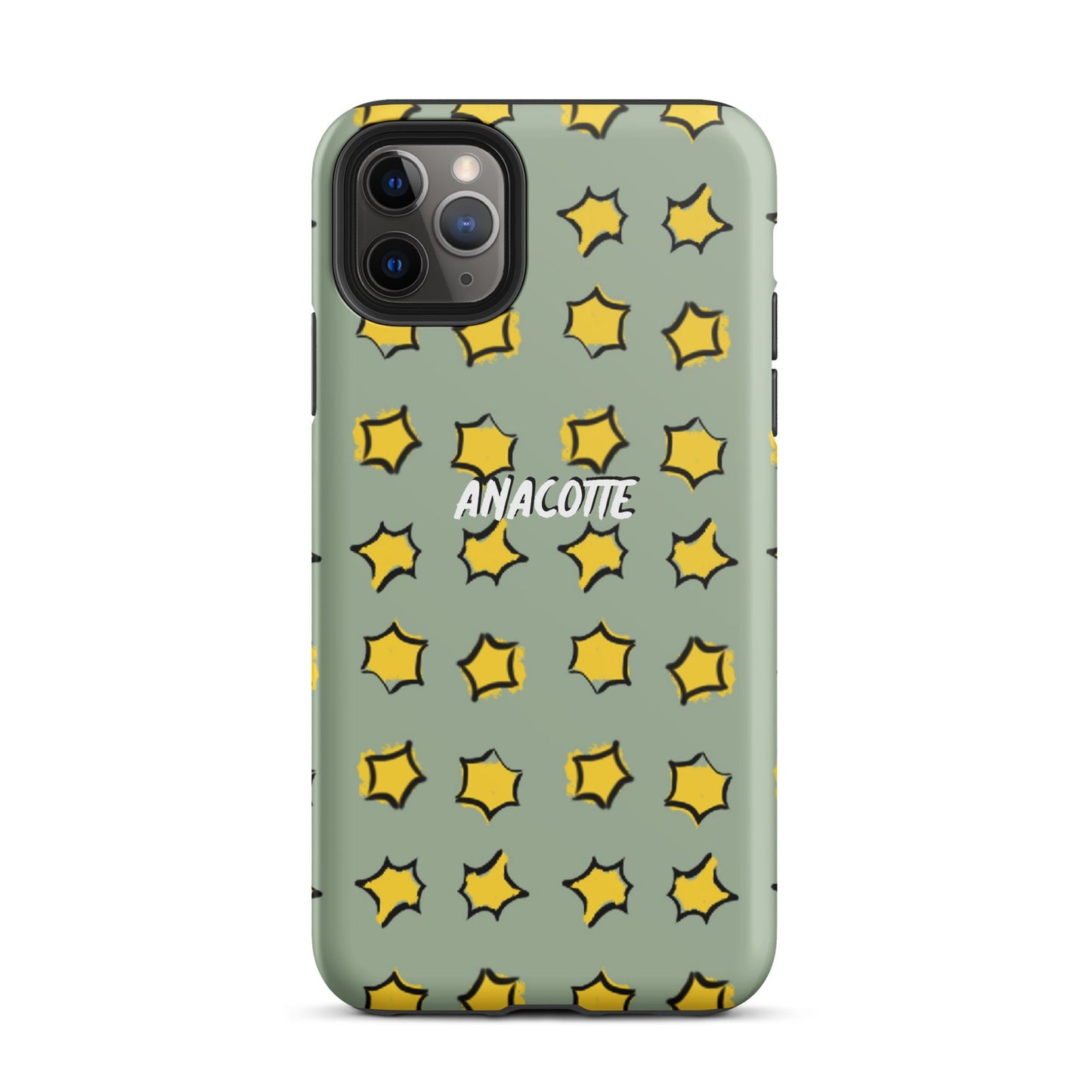iPhone 14, 13, 12, 11 Christmas Theme iPhone Cases Star Green Anacotte-7