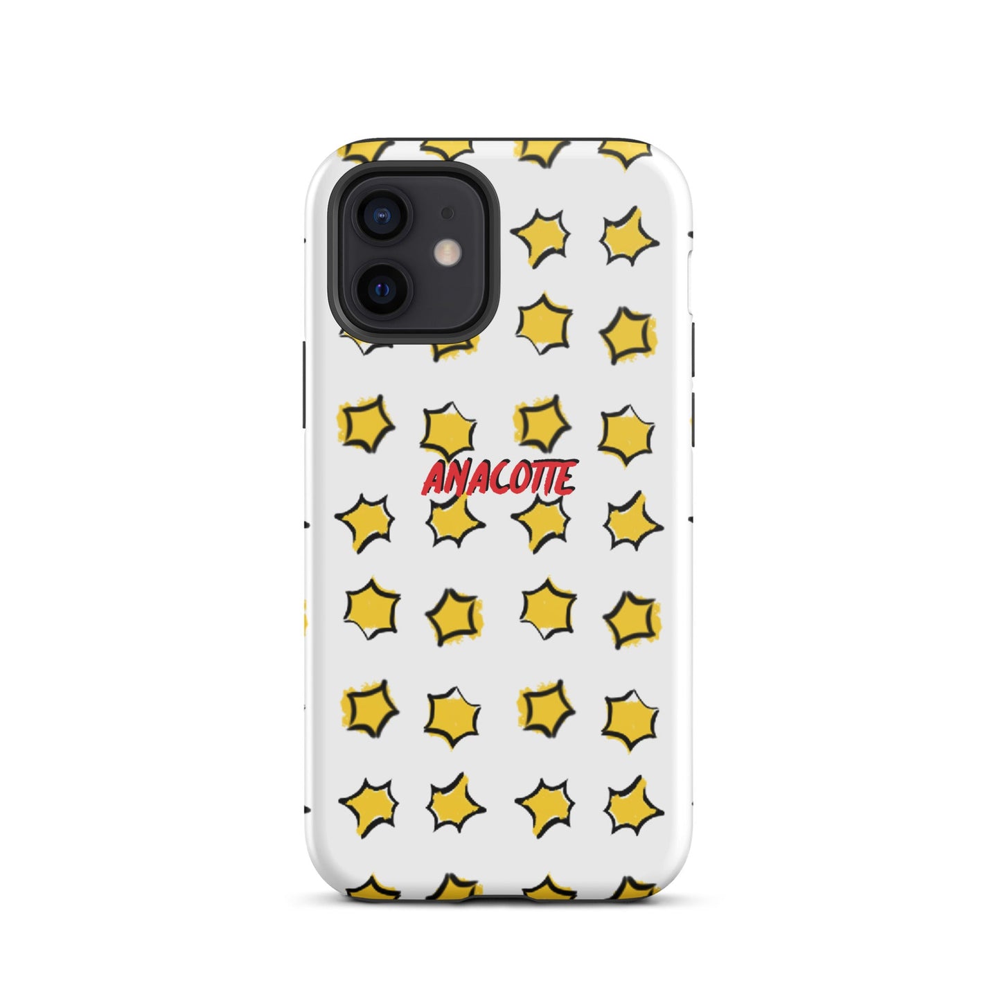 iPhone 14, 13, 12, 11 Christmas Theme iPhone Cases Star White Anacotte-12