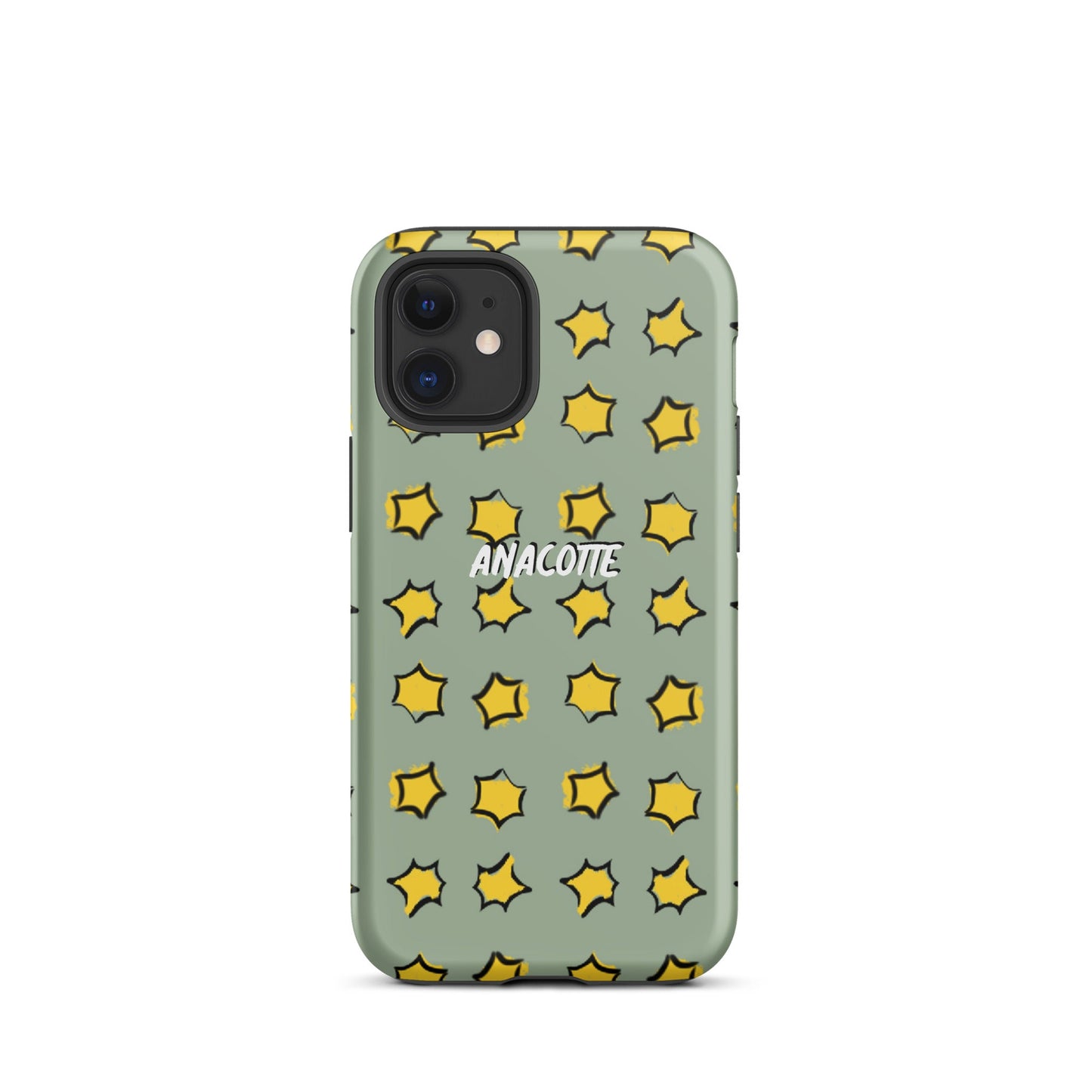 iPhone 14, 13, 12, 11 Christmas Theme iPhone Cases Star Green Anacotte-16