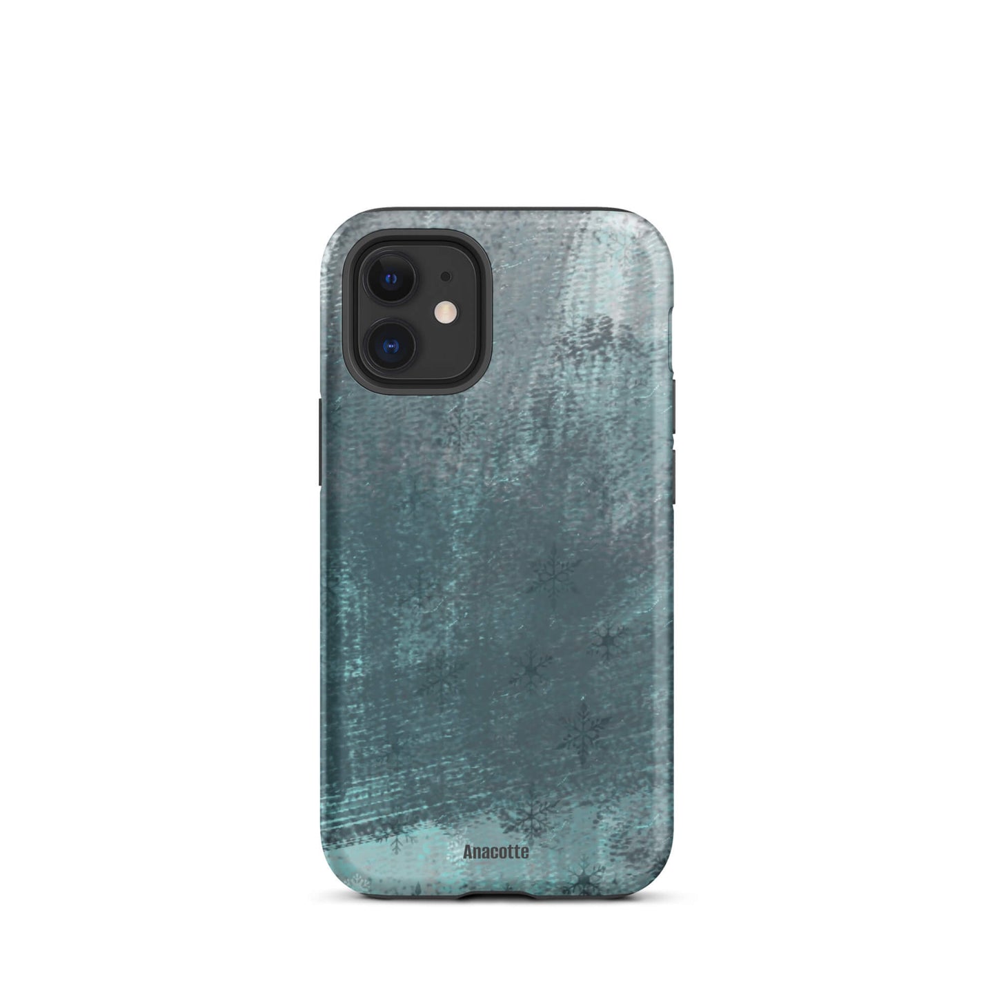 iPhone 14, 13, 12, 11 Christmas Theme iPhone Cases Snow Green Anacotte-15