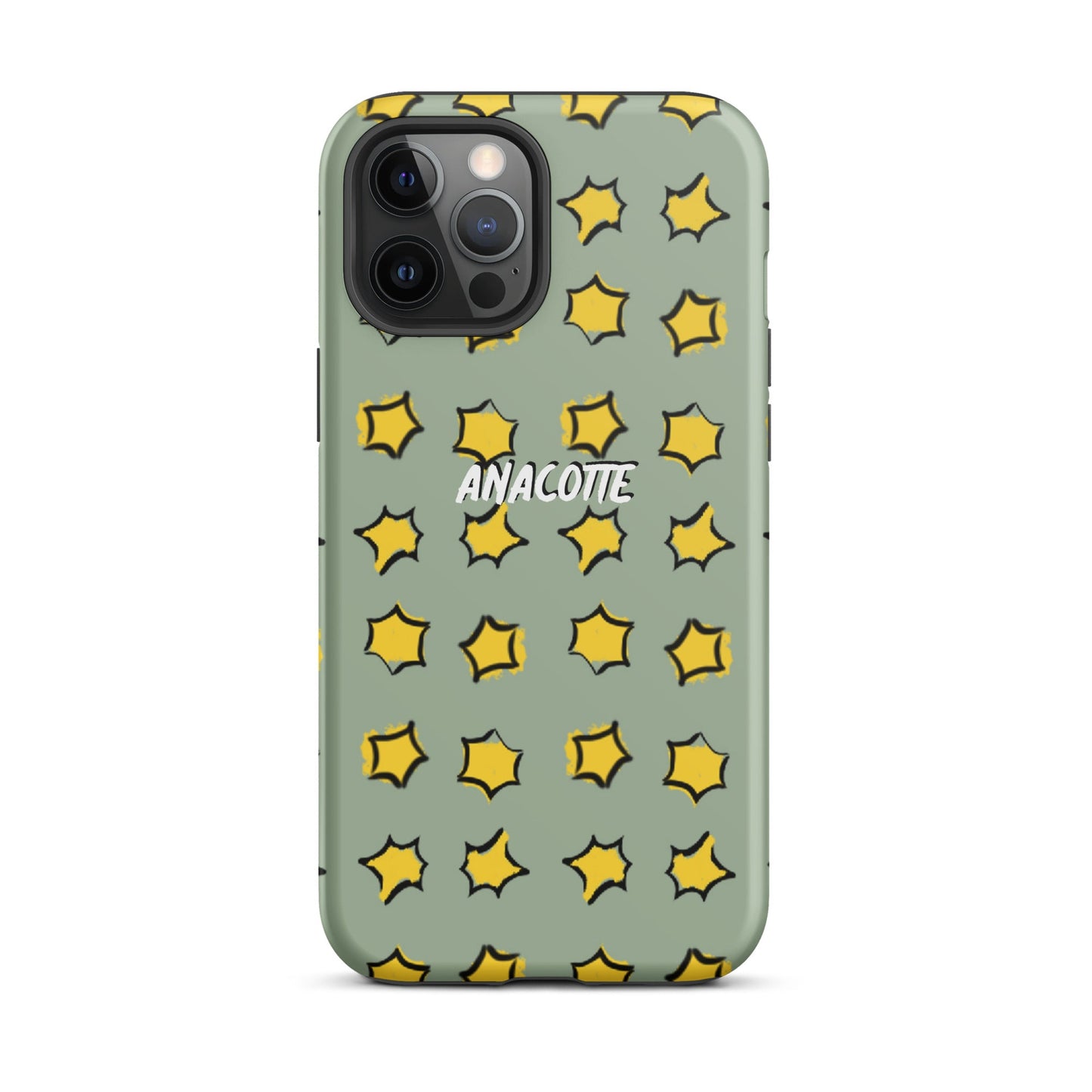 iPhone 14, 13, 12, 11 Christmas Theme iPhone Cases Star Green Anacotte-11
