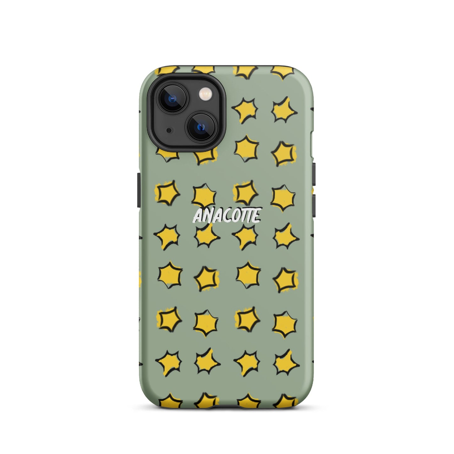 iPhone 14, 13, 12, 11 Christmas Theme iPhone Cases Star Green Anacotte-23