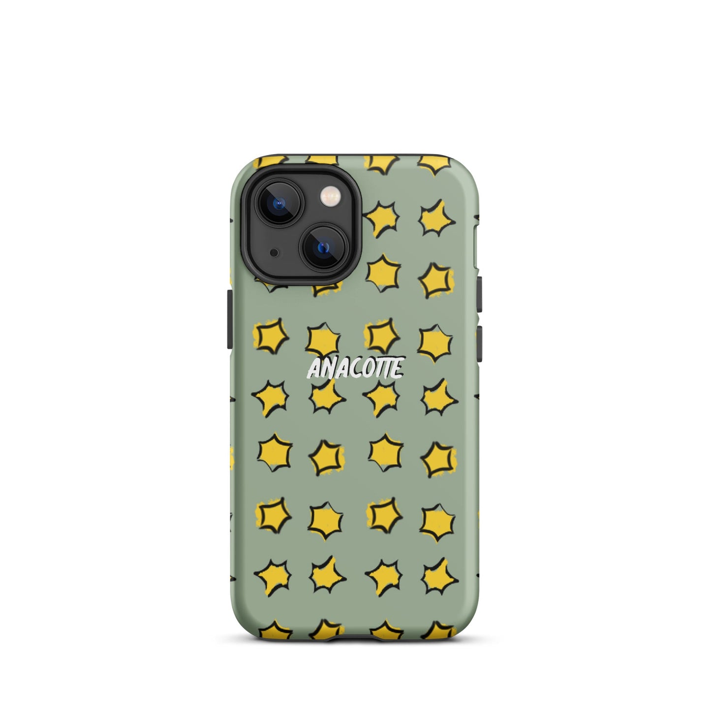 iPhone 14, 13, 12, 11 Christmas Theme iPhone Cases Star Green Anacotte-20
