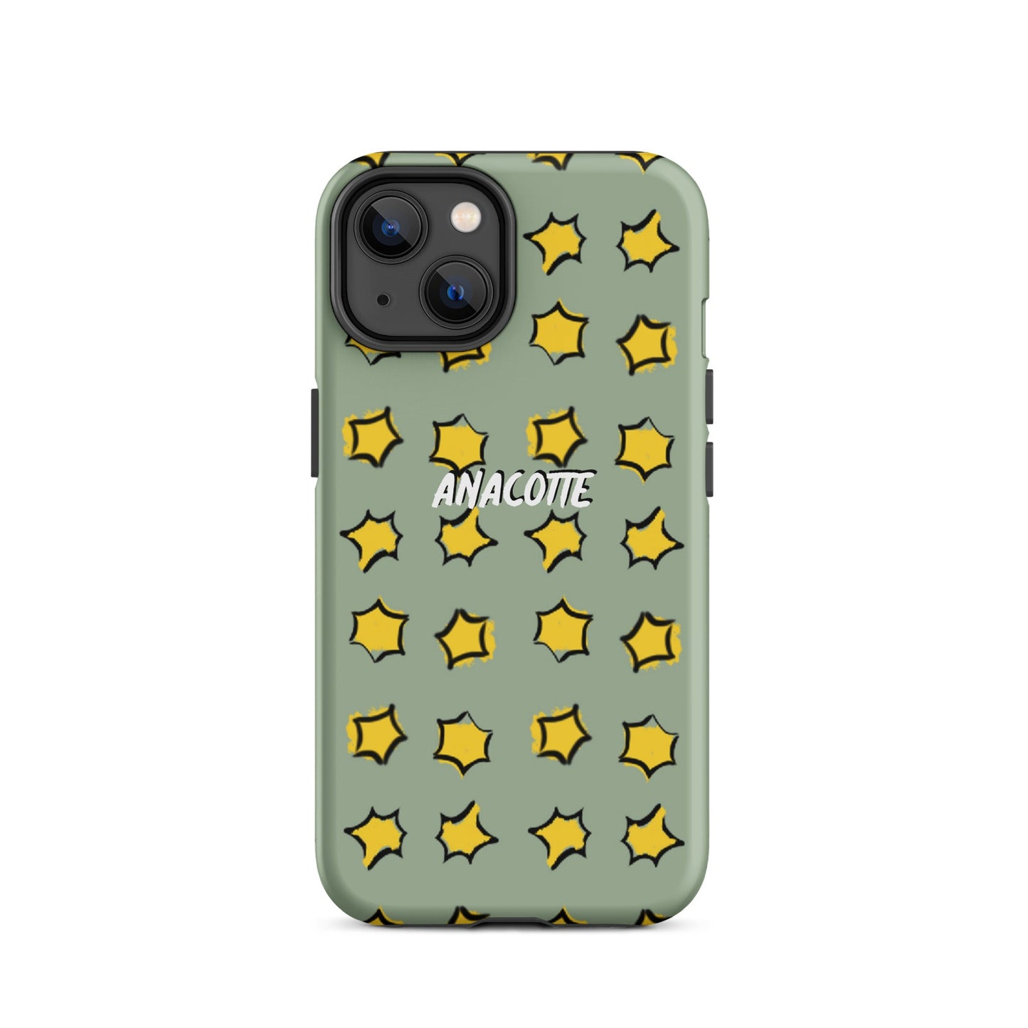iPhone 14, 13, 12, 11 Christmas Theme iPhone Cases Star Green Anacotte-26