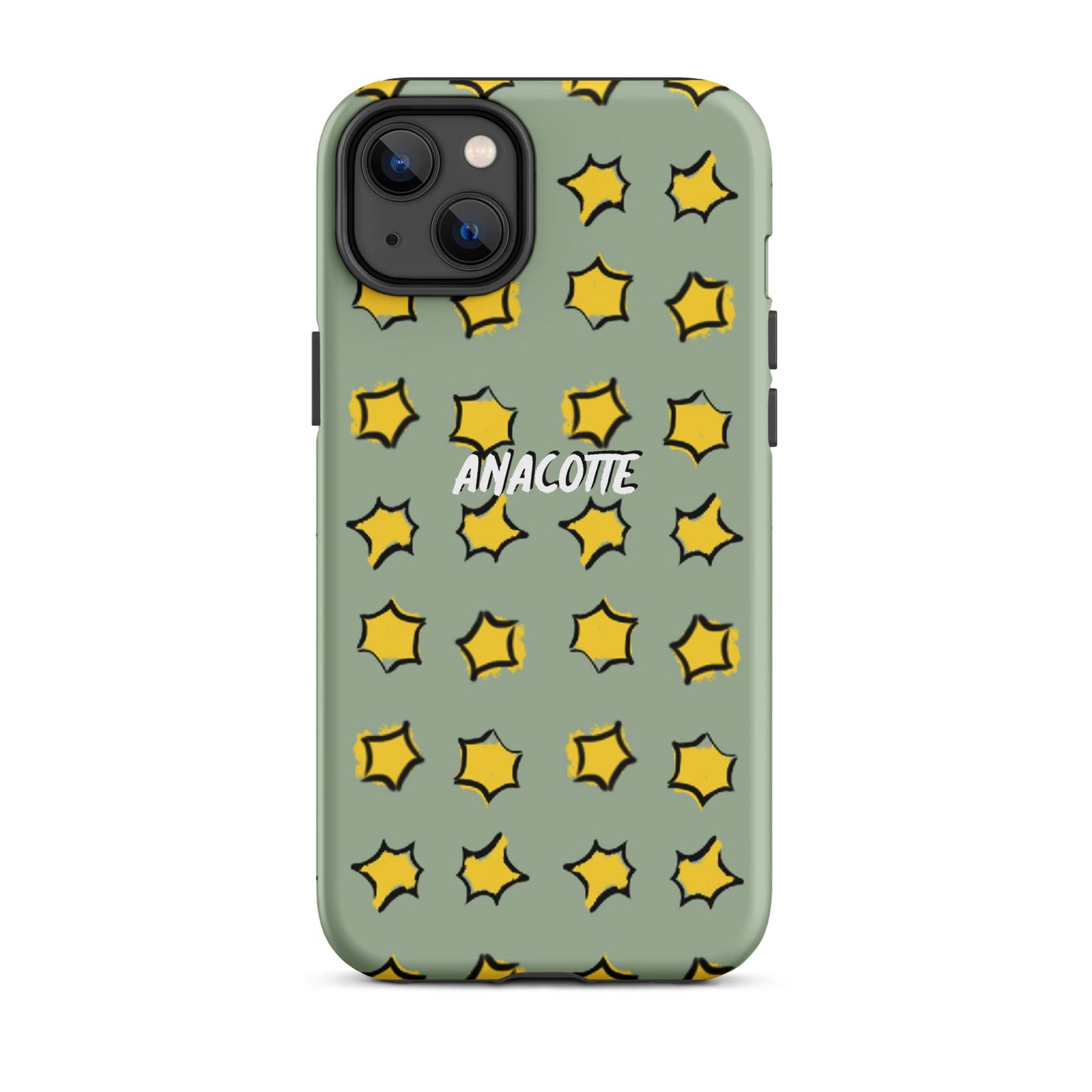 iPhone 14, 13, 12, 11 Christmas Theme iPhone Cases Star Green Anacotte-28