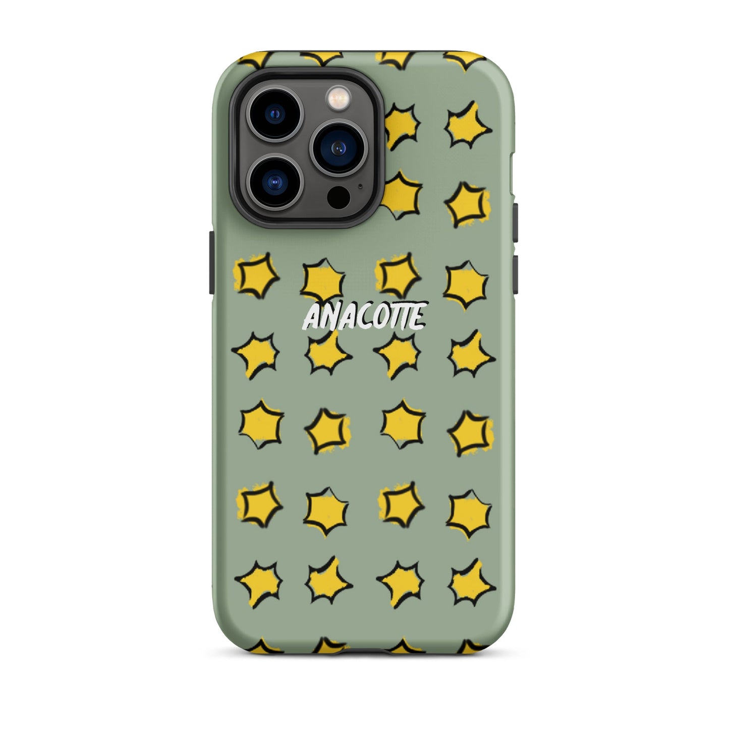 iPhone 14, 13, 12, 11 Christmas Theme iPhone Cases Star Green Anacotte-31