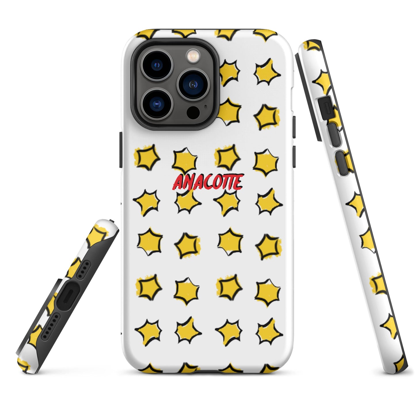 iPhone 14, 13, 12, 11 Christmas Theme iPhone Cases Star White Anacotte-1