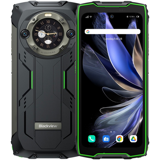 Smartfon Blackview BV9300 Pro 12/256GB Czarno-zielony (BV9300Pro-GN/BV) (BV9300 Pro 12GB/256GB green)-0
