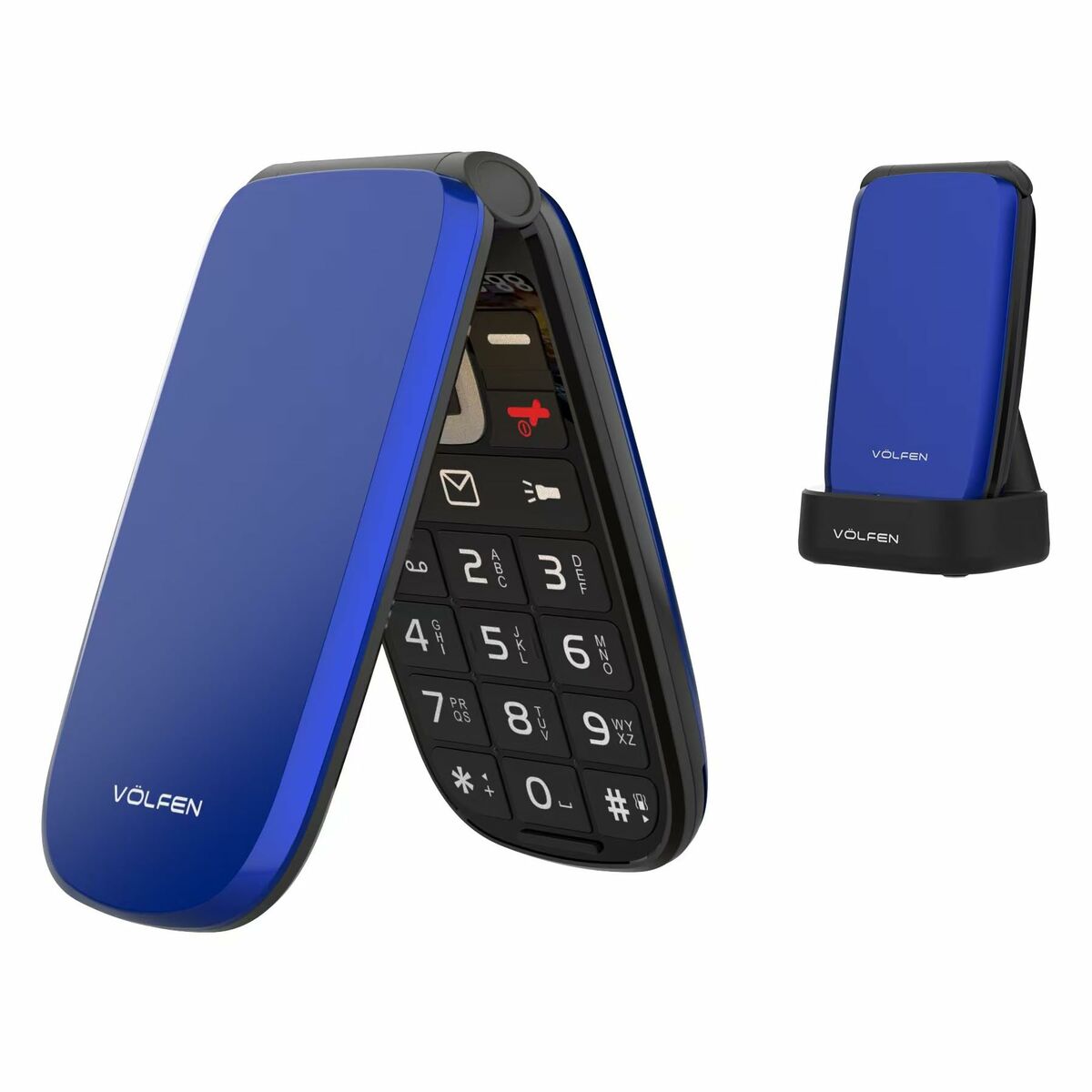 Mobile telephone for older adults Volfen ASTRO FLIP 48 MB 2,8" Blue 4G-6