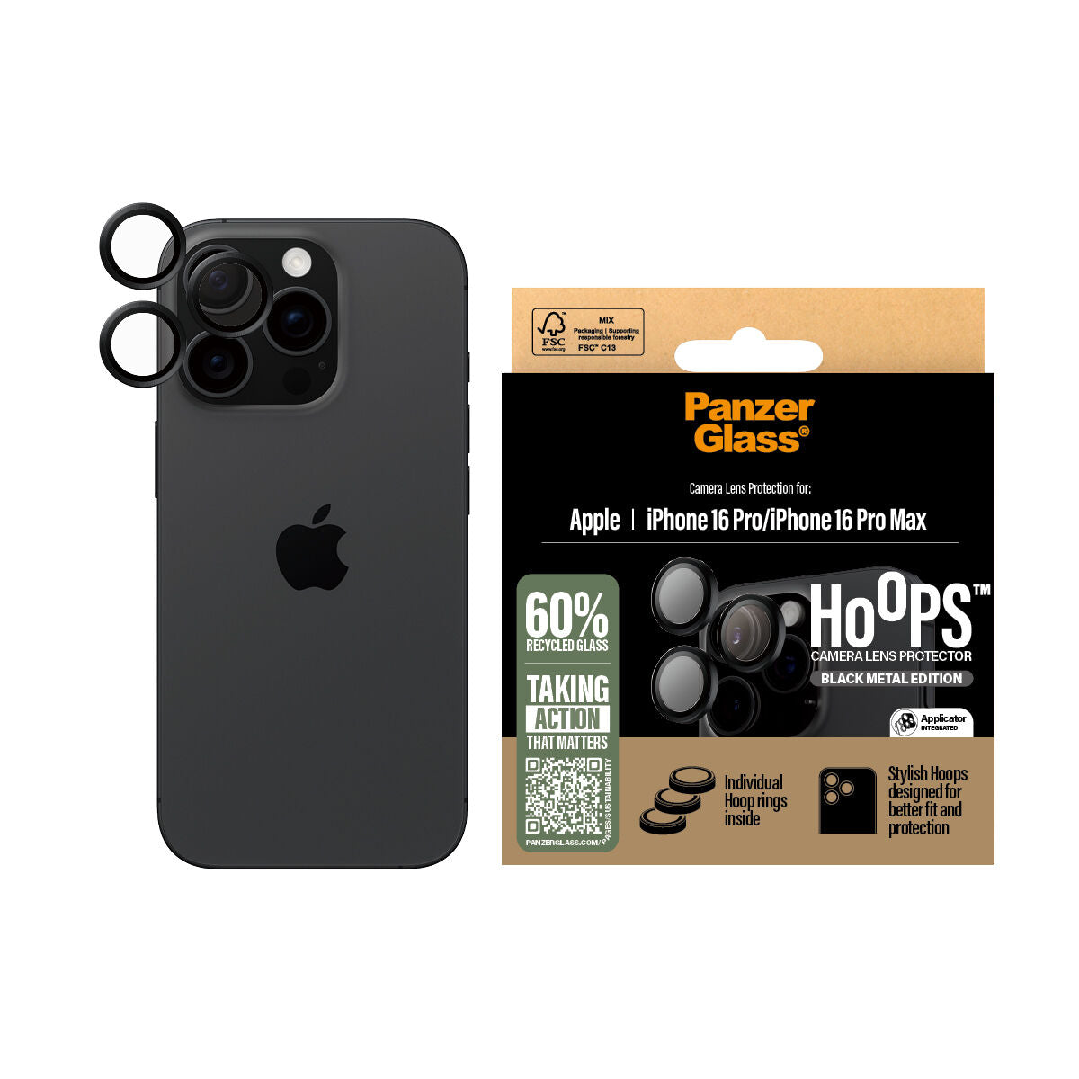 Mobile Screen Protector Panzer Glass iPhone 16 PMACCS Apple-2