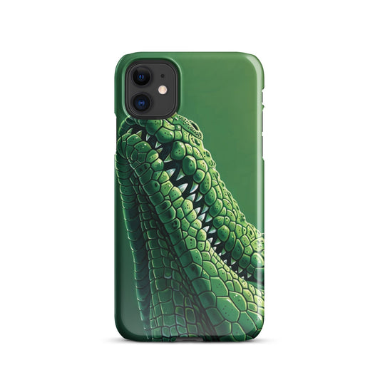 Green Crocodile Phone case for iPhone-0