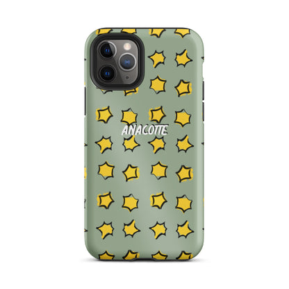 iPhone 14, 13, 12, 11 Christmas Theme iPhone Cases Star Green Anacotte-4
