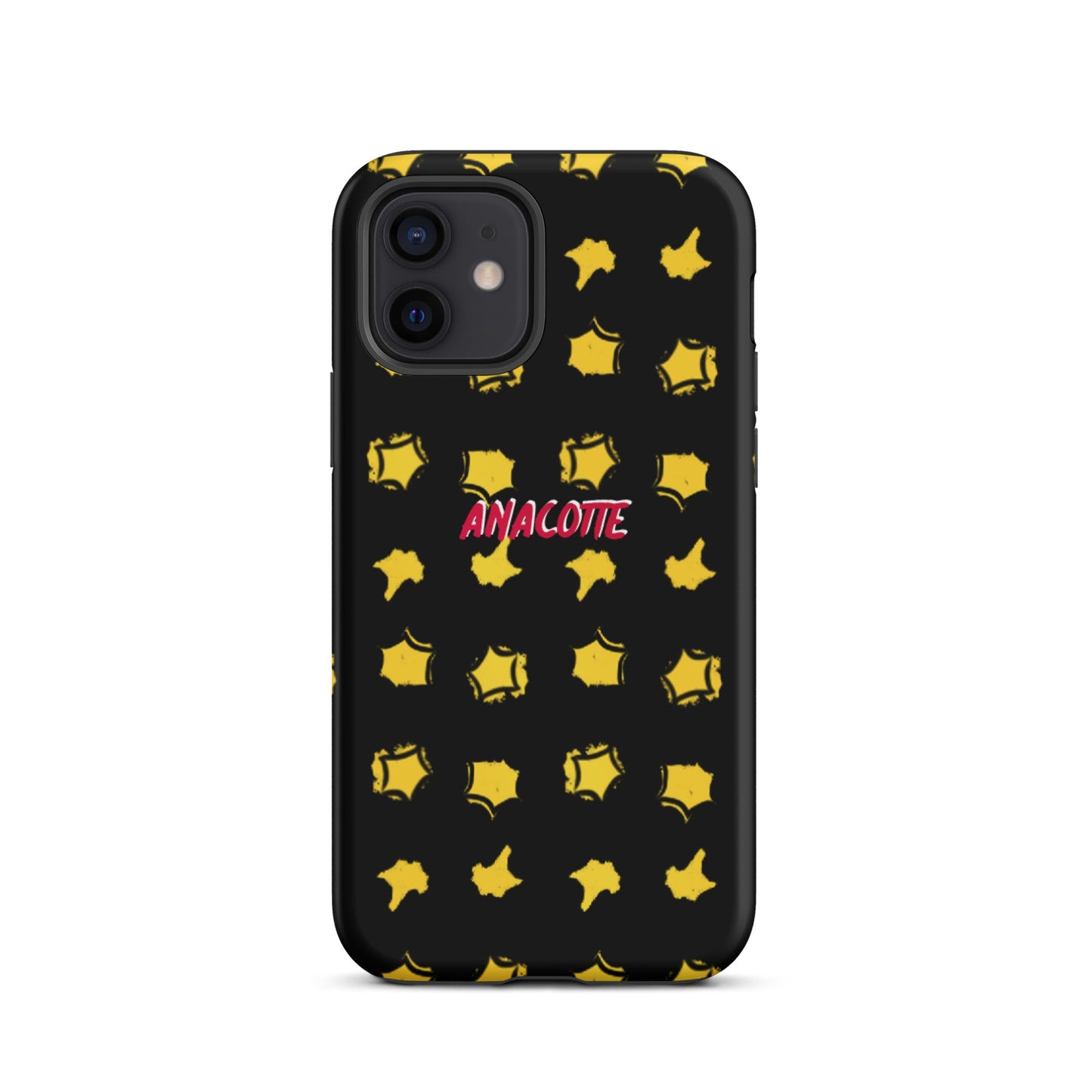 iPhone 14, 13, 12, 11 Christmas Theme iPhone Cases Star Black Anacotte-7