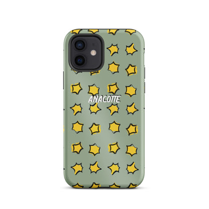 iPhone 14, 13, 12, 11 Christmas Theme iPhone Cases Star Green Anacotte-14