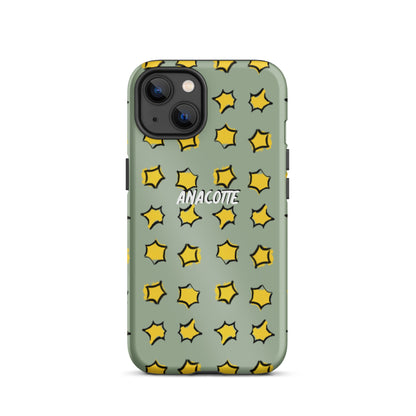 iPhone 14, 13, 12, 11 Christmas Theme iPhone Cases Star Green Anacotte-22