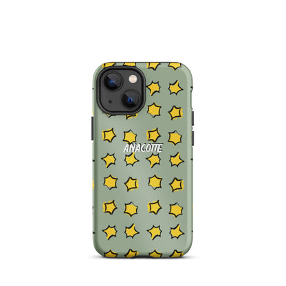 iPhone 14, 13, 12, 11 Christmas Theme iPhone Cases Star Green Anacotte-24