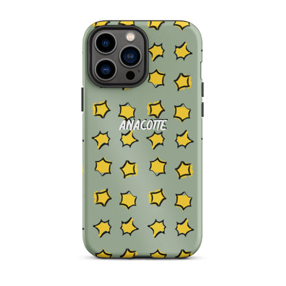 iPhone 14, 13, 12, 11 Christmas Theme iPhone Cases Star Green Anacotte-19