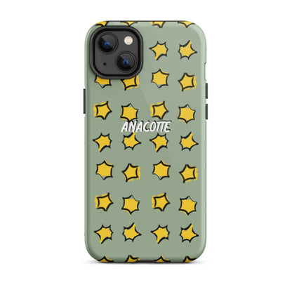 iPhone 14, 13, 12, 11 Christmas Theme iPhone Cases Star Green Anacotte-27